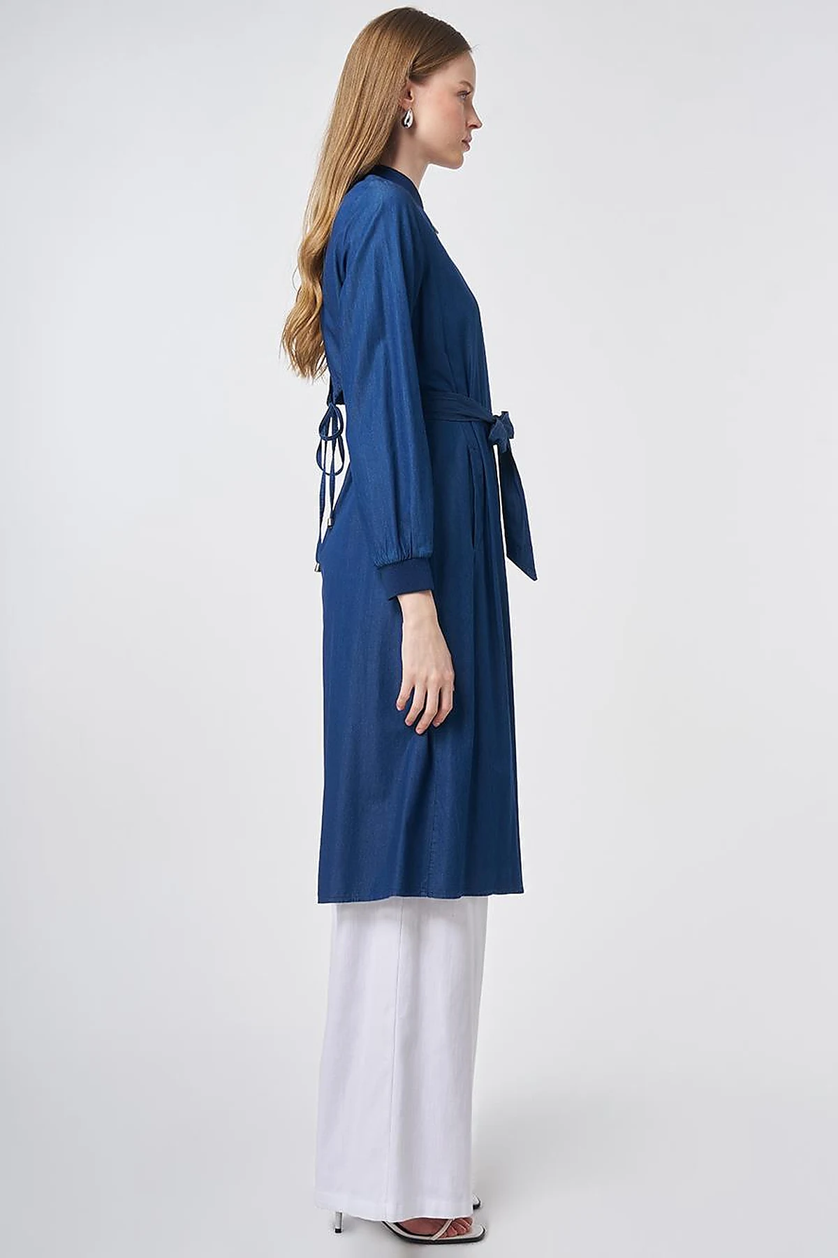 Relaxed Fit Washed Tunic Indigo