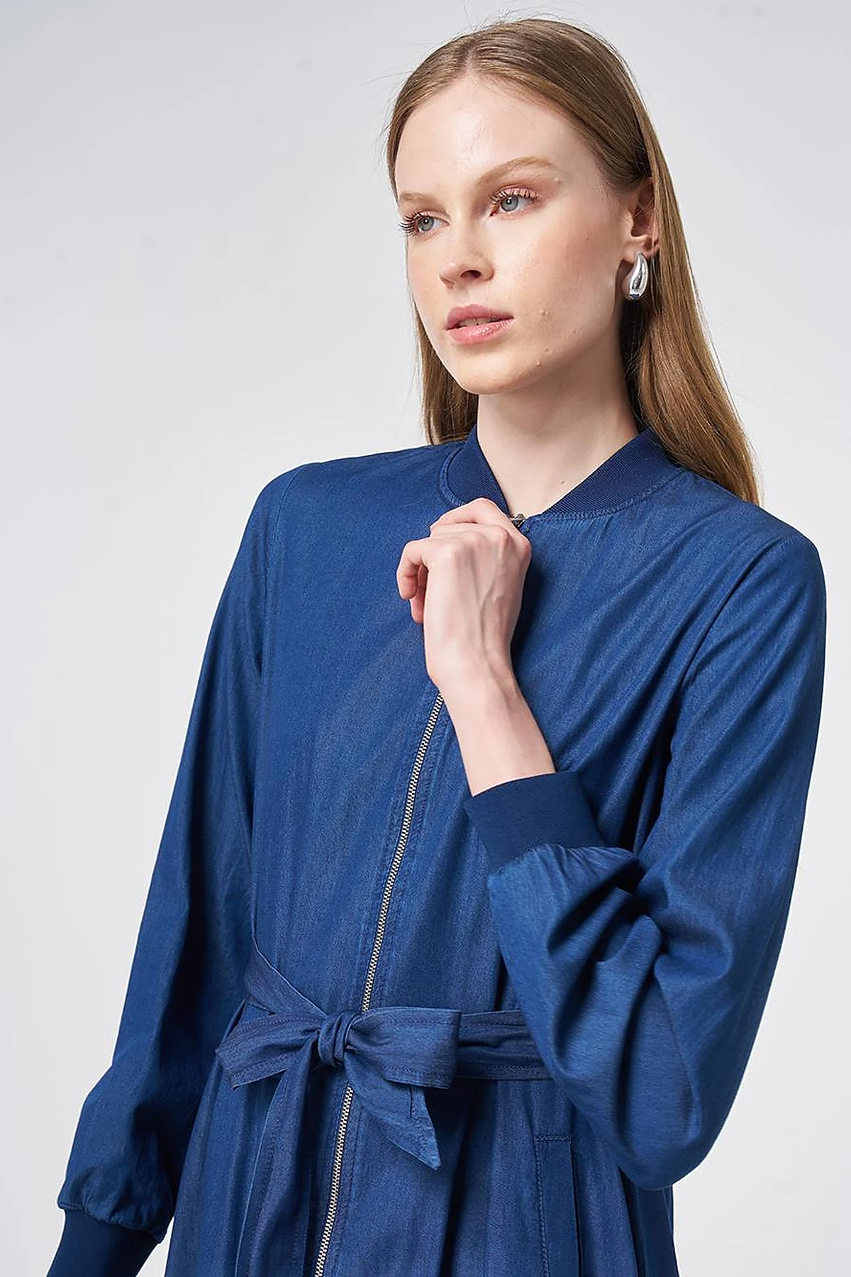 Relaxed Fit Washed Tunic Indigo