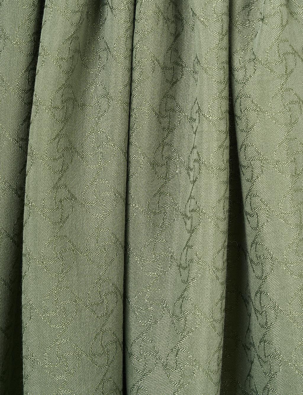 Logo-Detail Lyocell Shawl Forest Green