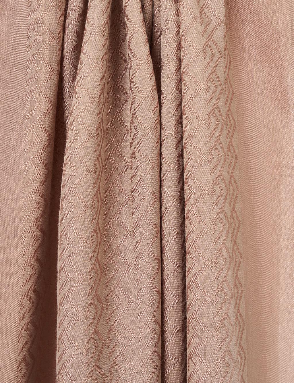 Patterned Lyocell Shawl Mink
