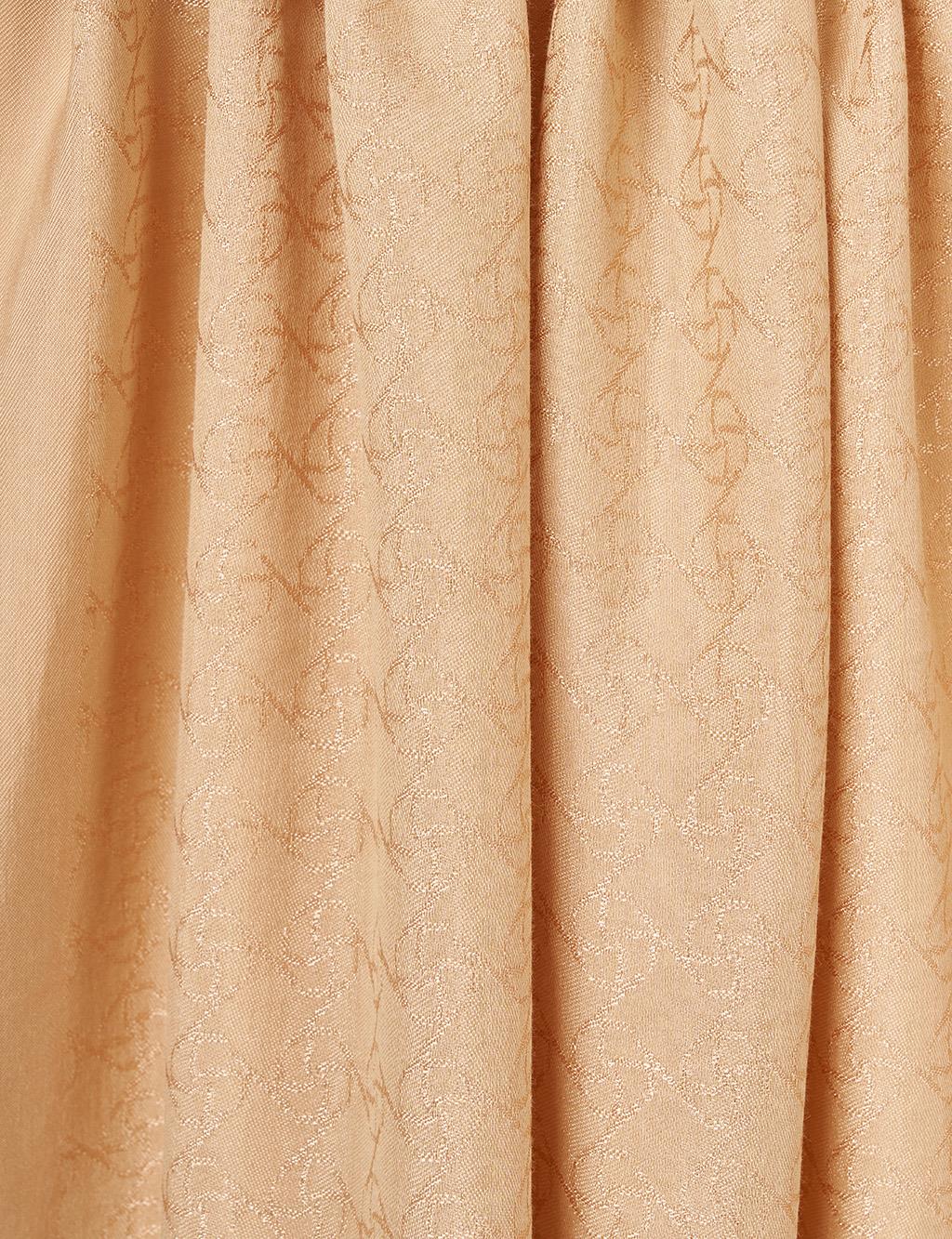 Logo-Detail Lyocell Shawl Beige