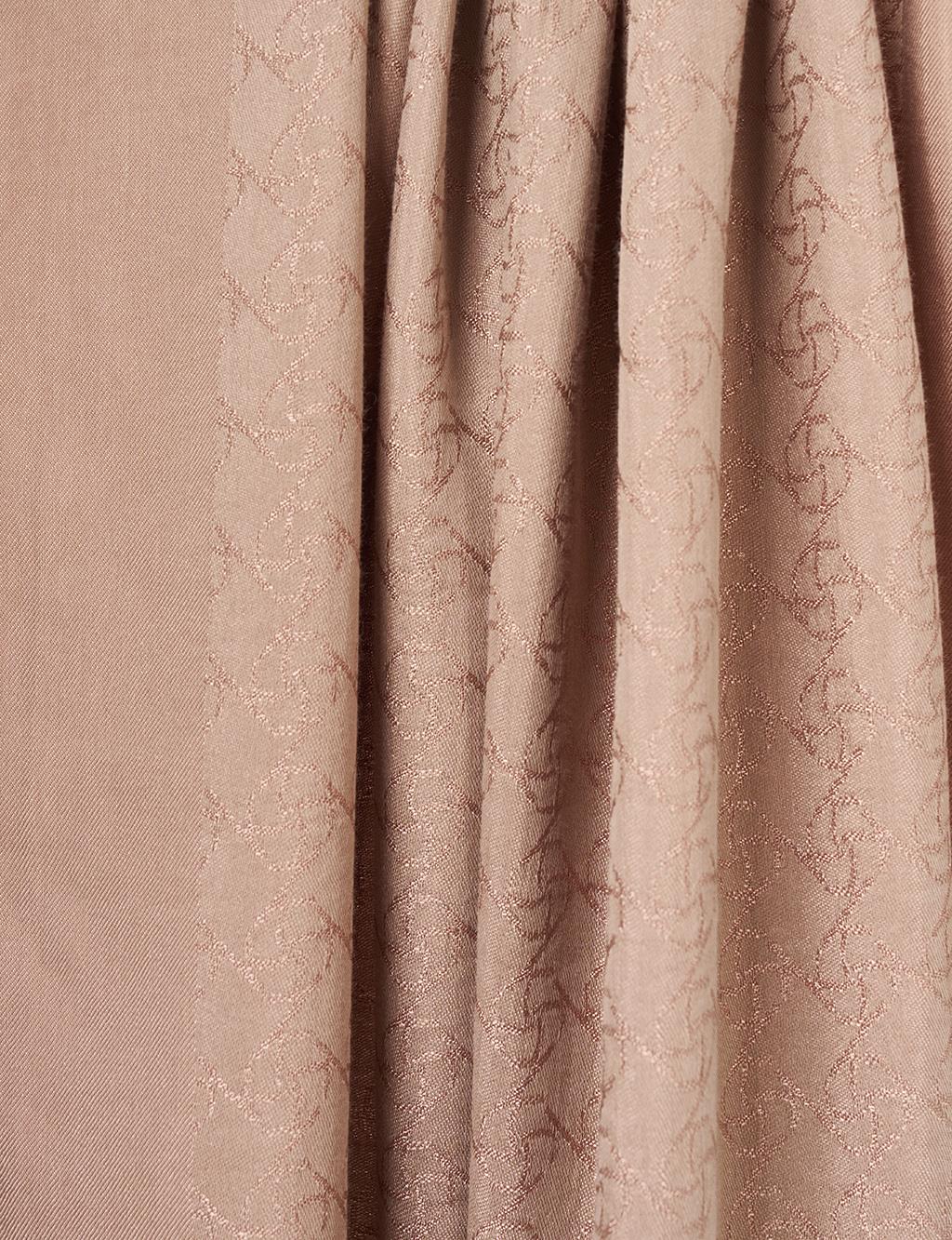 Logo-Detail Lyocell Shawl Mink