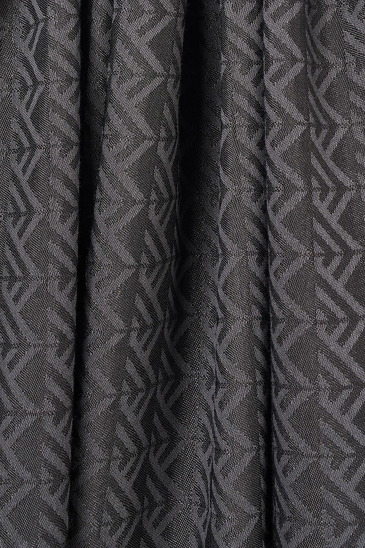 Patterned Lyocell Shawl Black