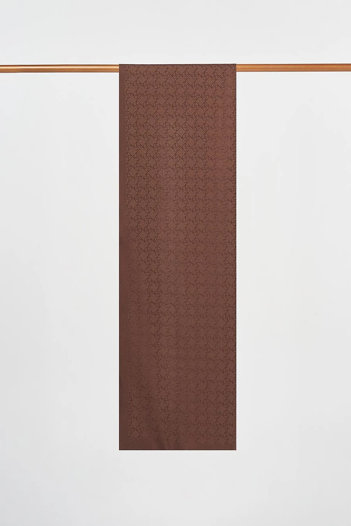 Logo-Detail Lyocell Shawl Dark Brown
