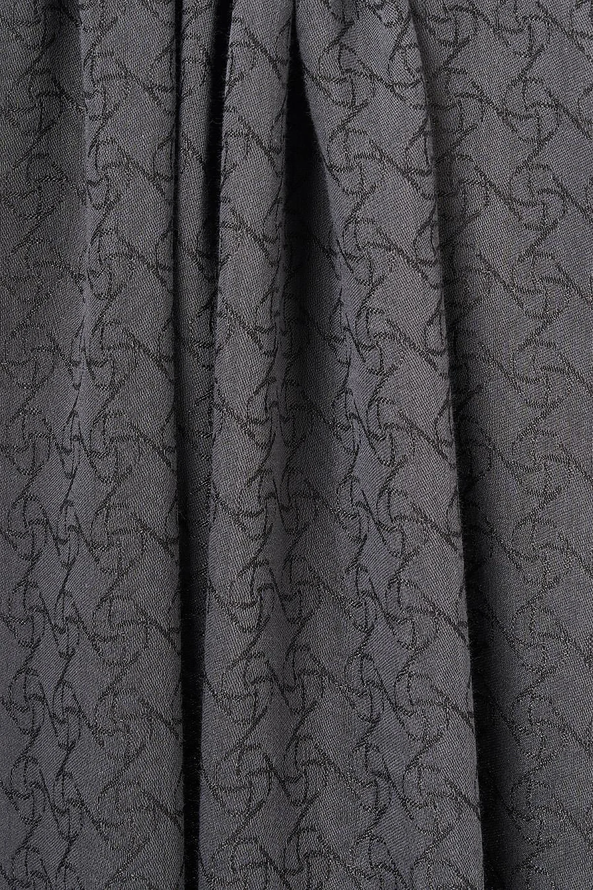 Logo-Detail Lyocell Shawl Black