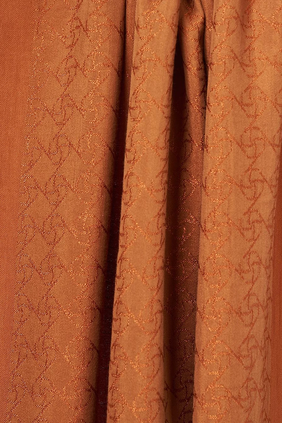 Logo-Detail Lyocell Shawl Cinnamon