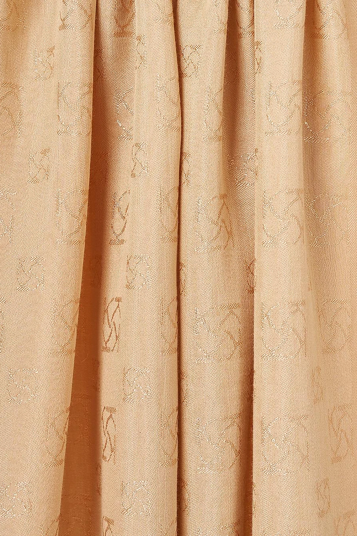 Monogram Pattern Lyocell Shawl Beige