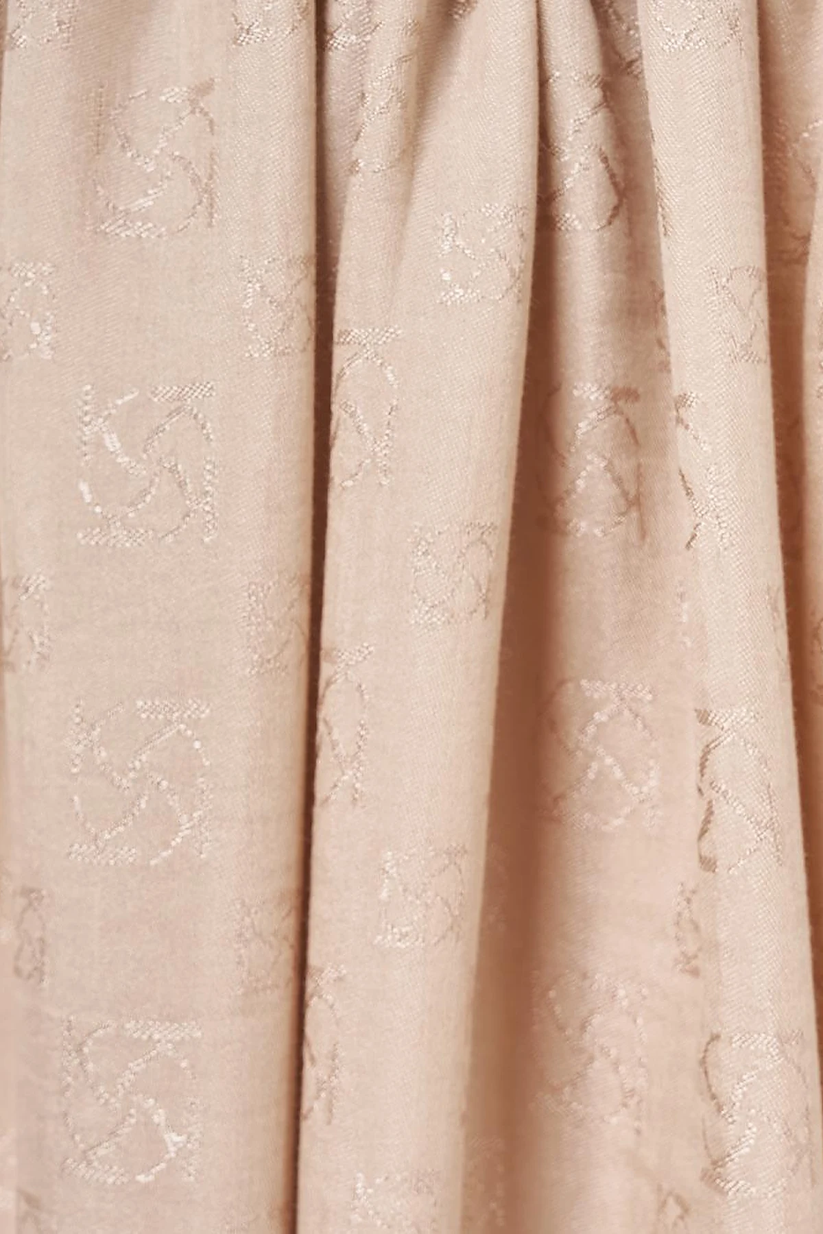 Monogram Pattern Lyocell Shawl Stone