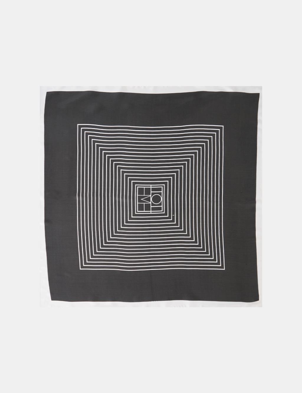 Black Striped Pattern Scarf