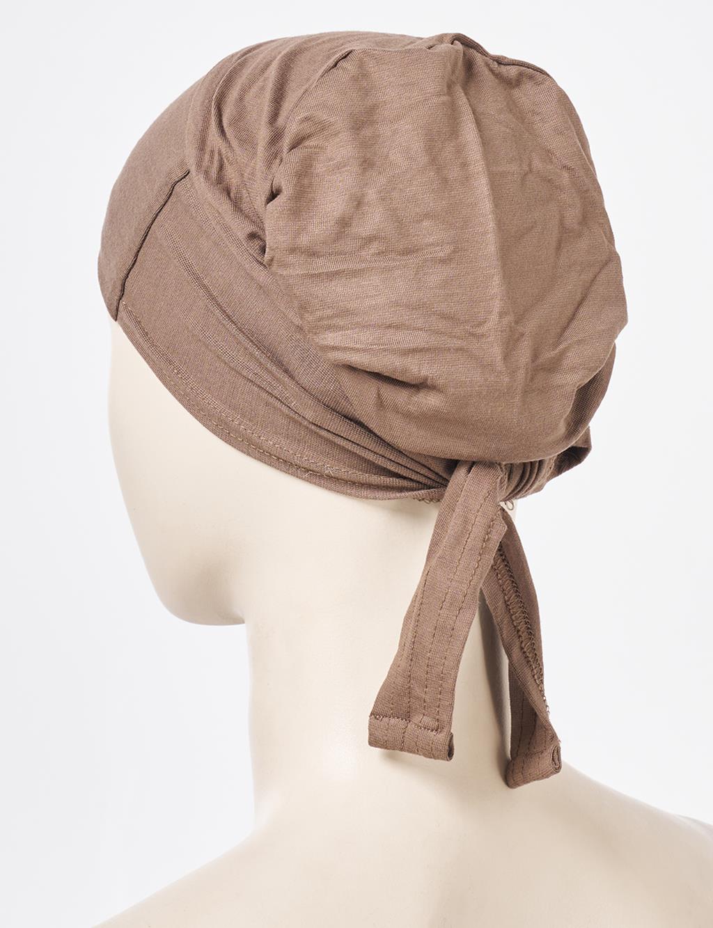 Mink Tie-Back Stitched Bonnet