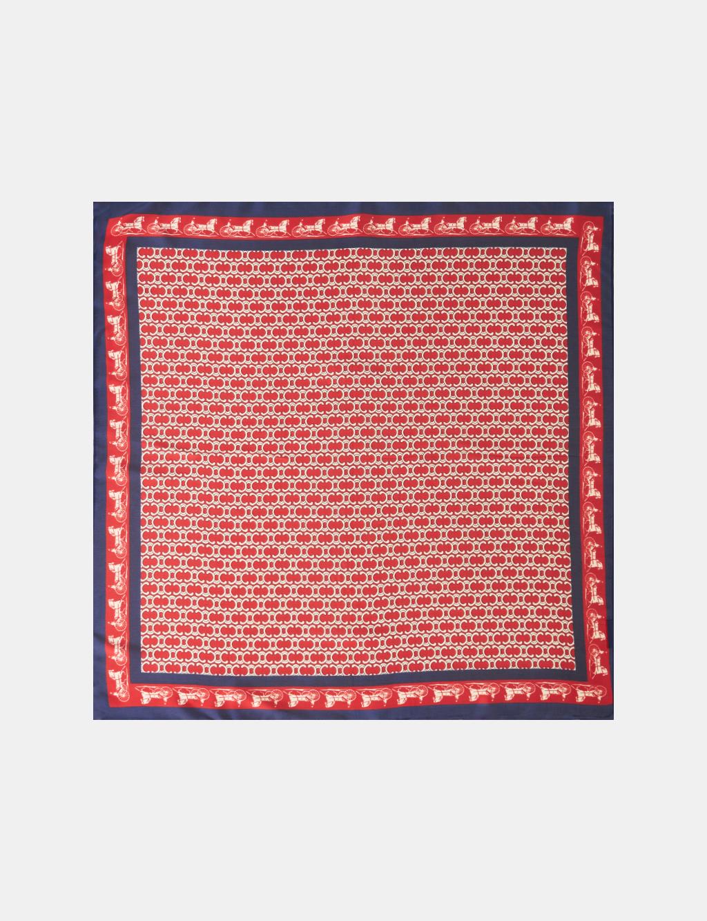 Red Chain Pattern Scarf