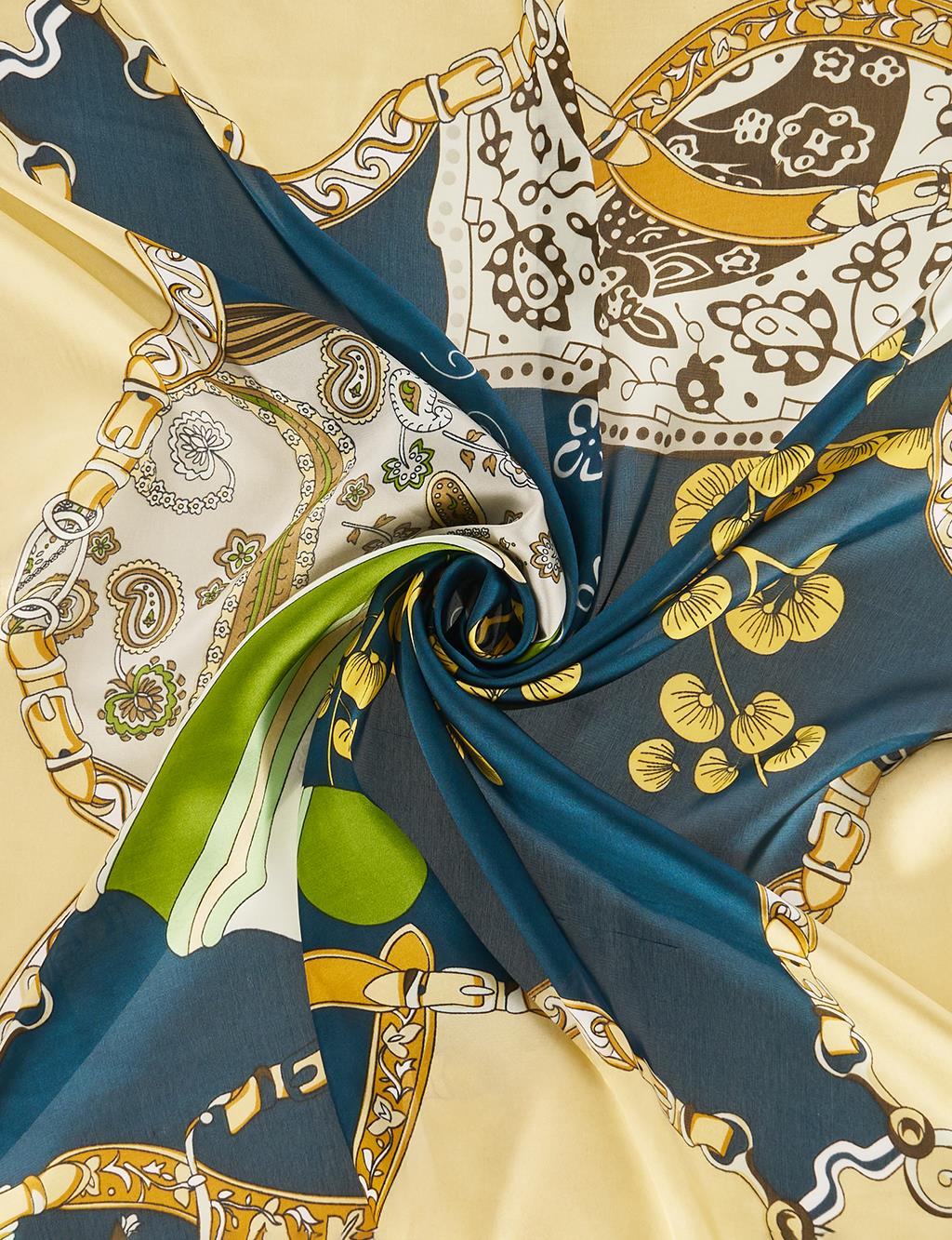 Emerald Patterned Scarf