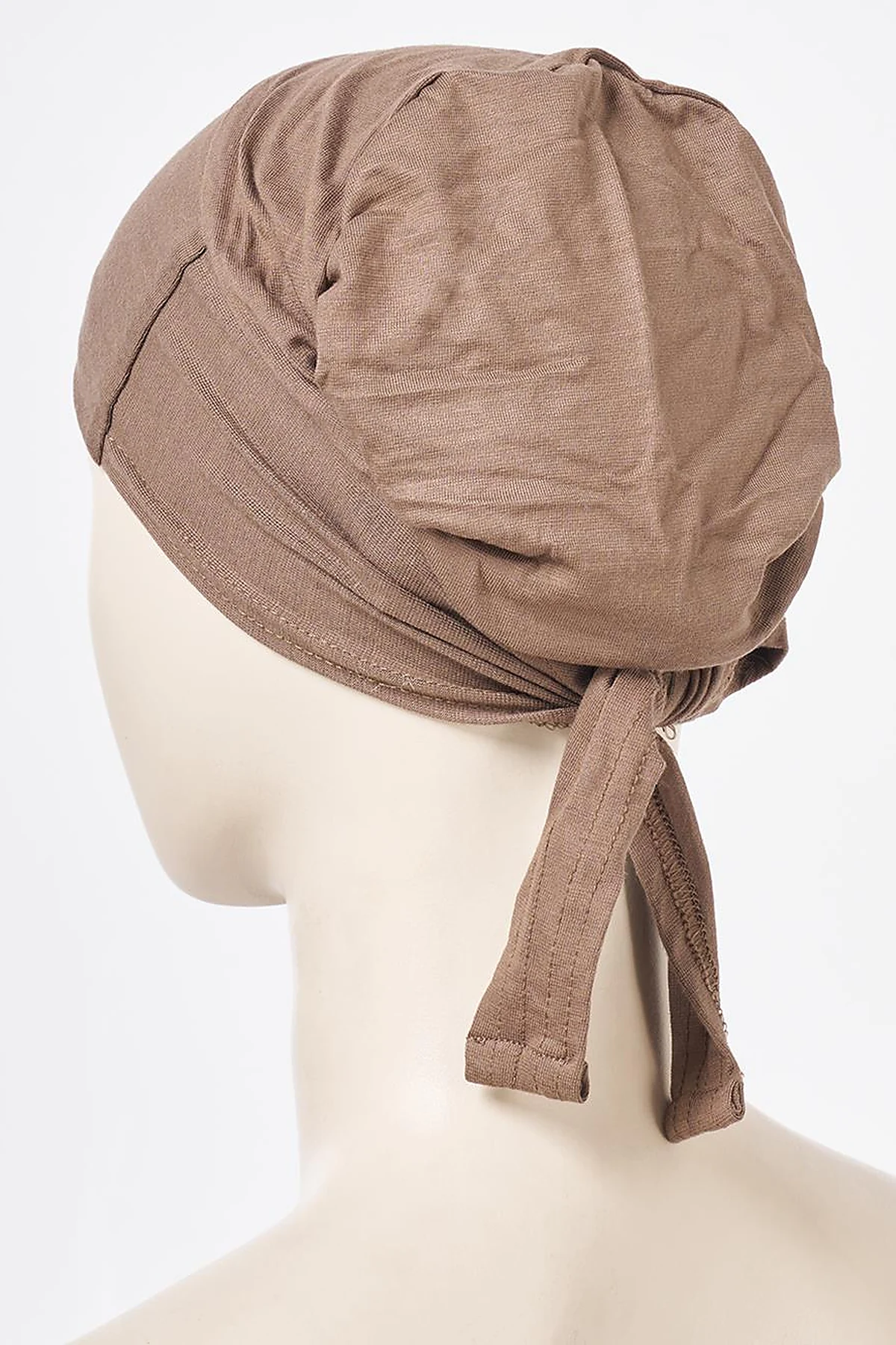 Mink Tie-Back Stitched Bonnet