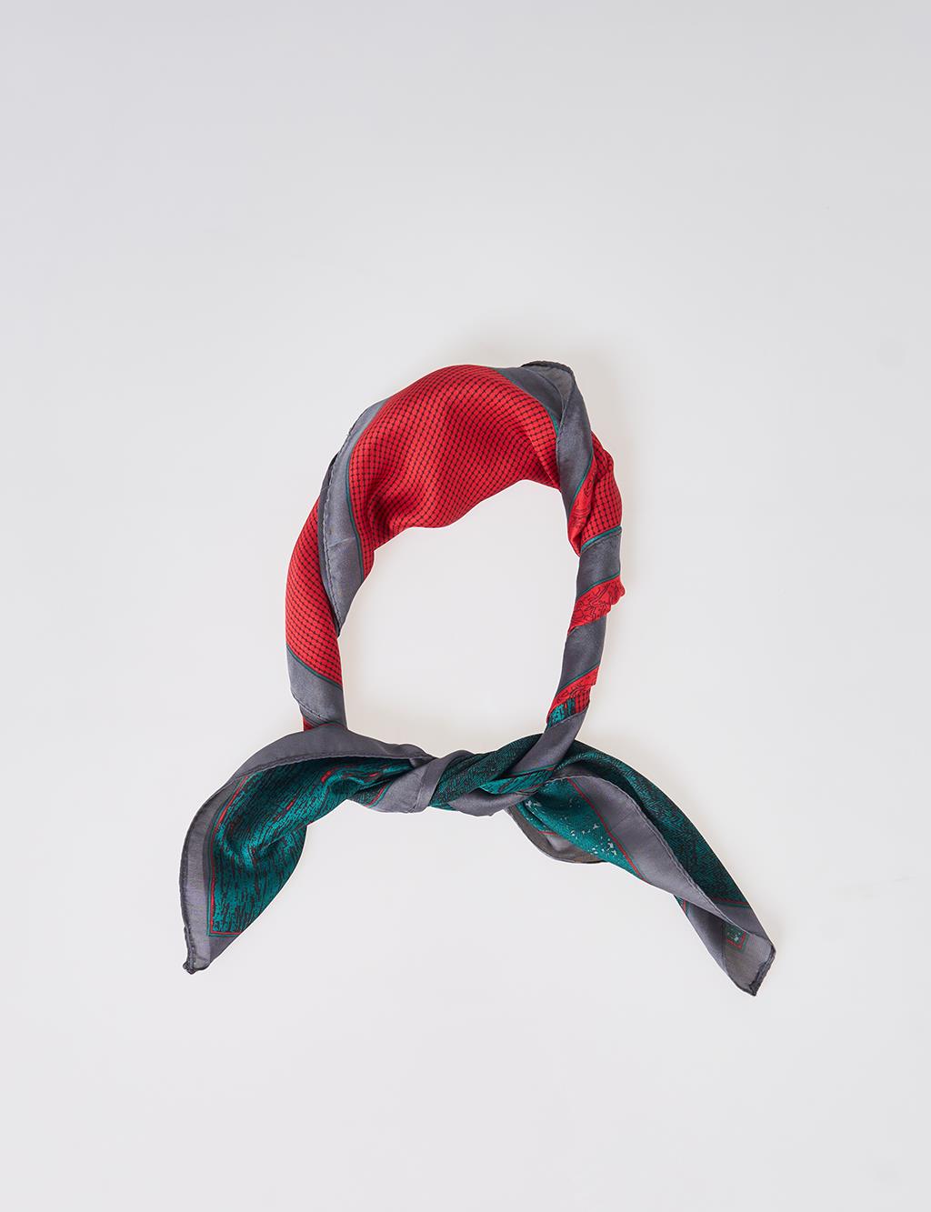 Red Checkered Scarf