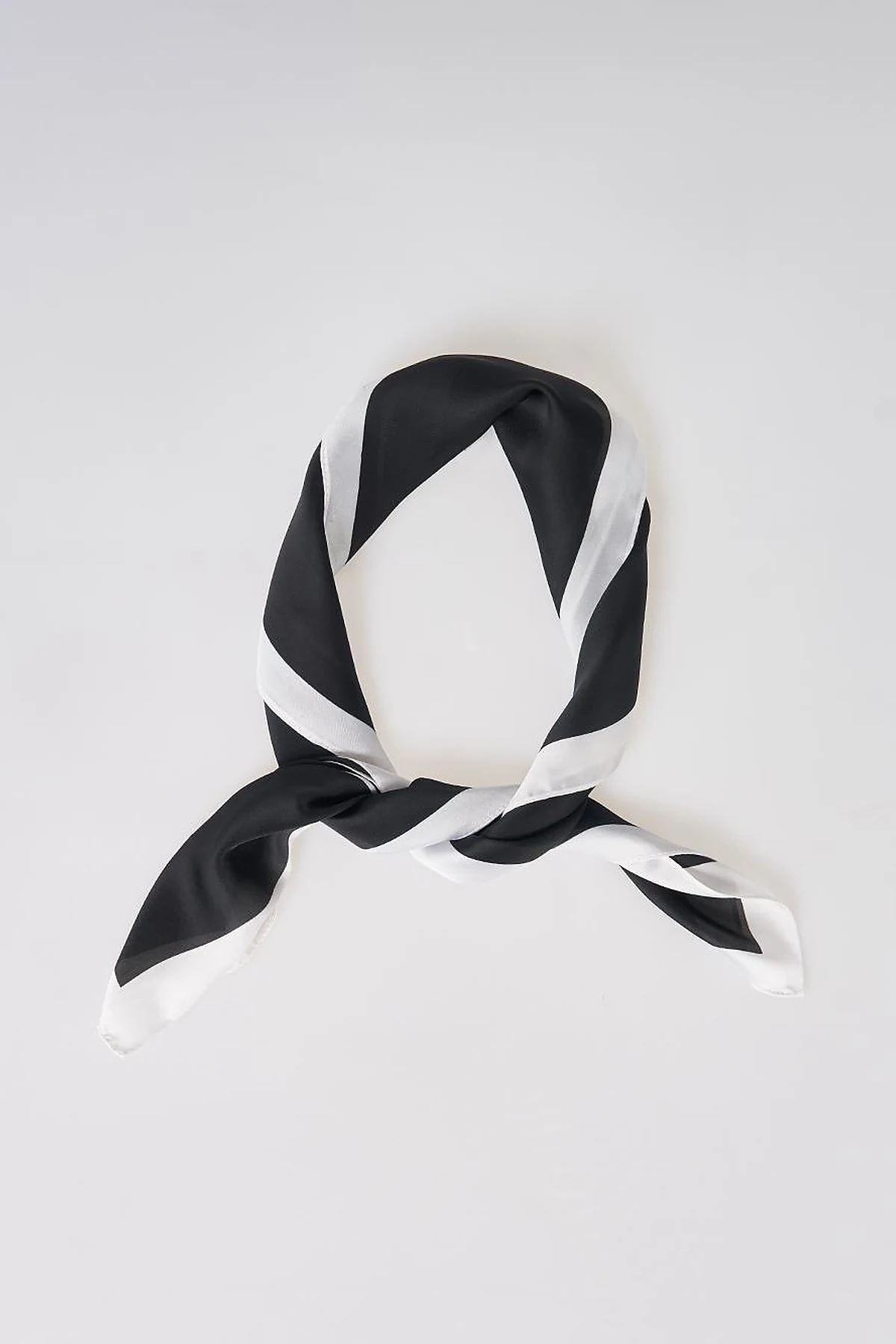 Black Striped Pattern Scarf