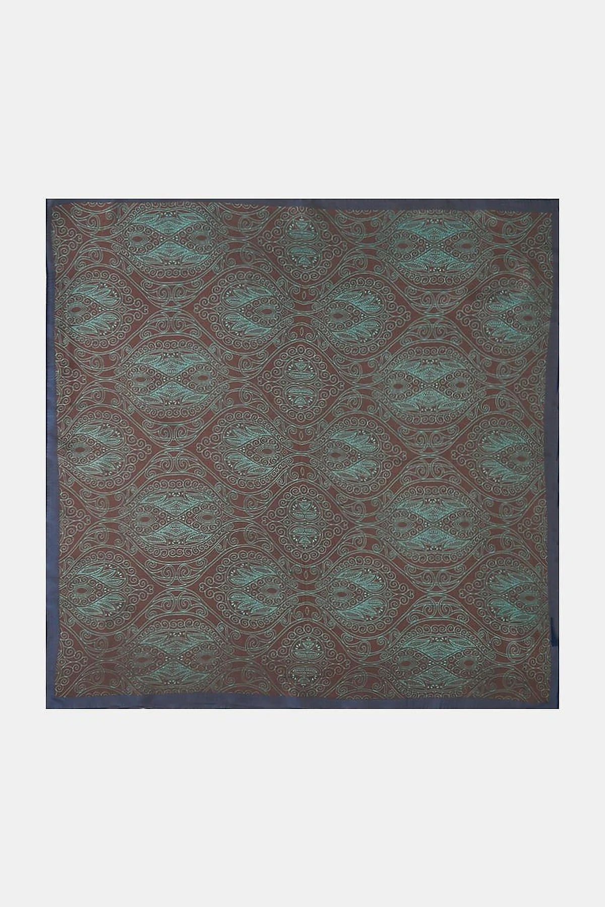 Spicy Brown Ethnic Pattern Scarf