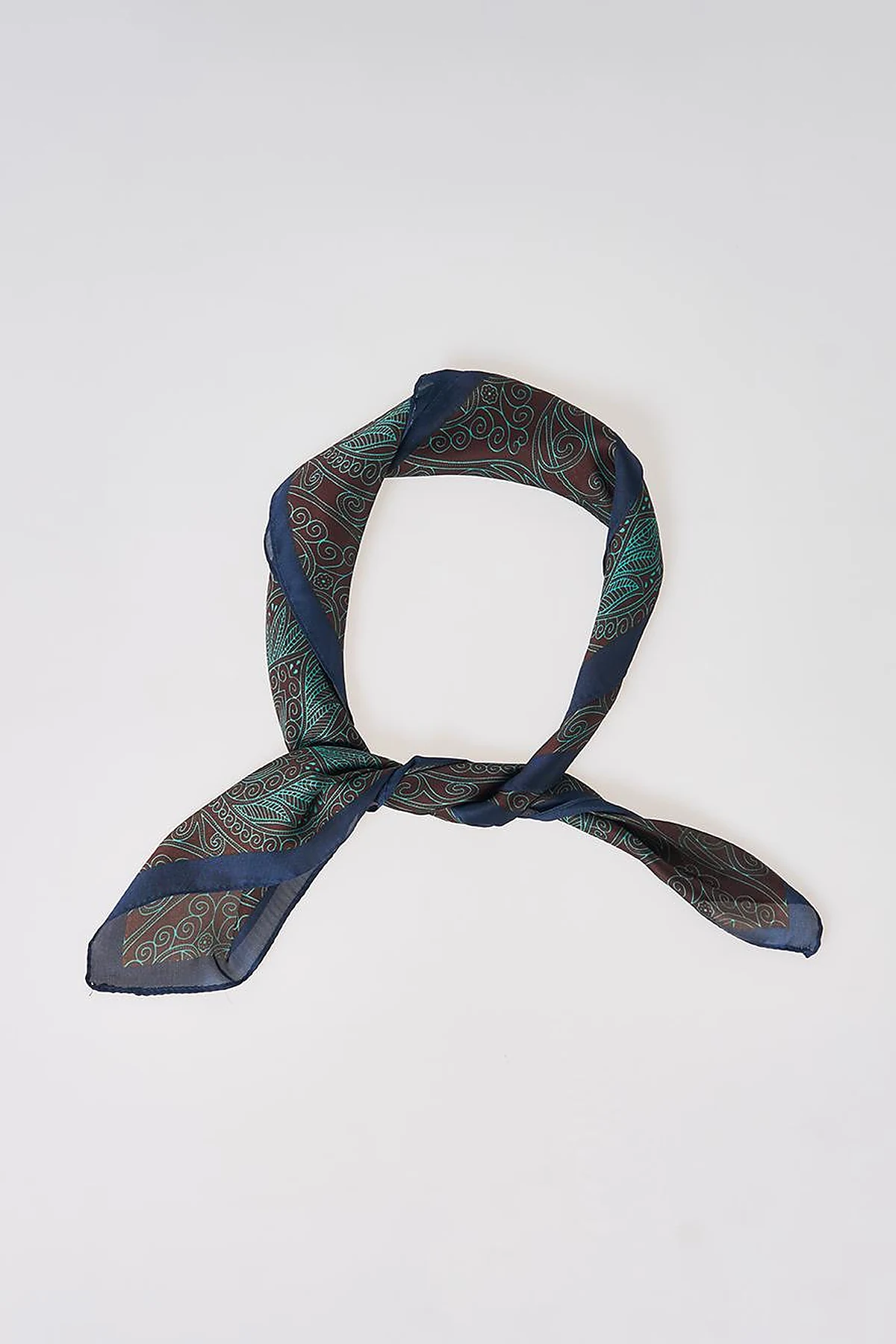 Spicy Brown Ethnic Pattern Scarf