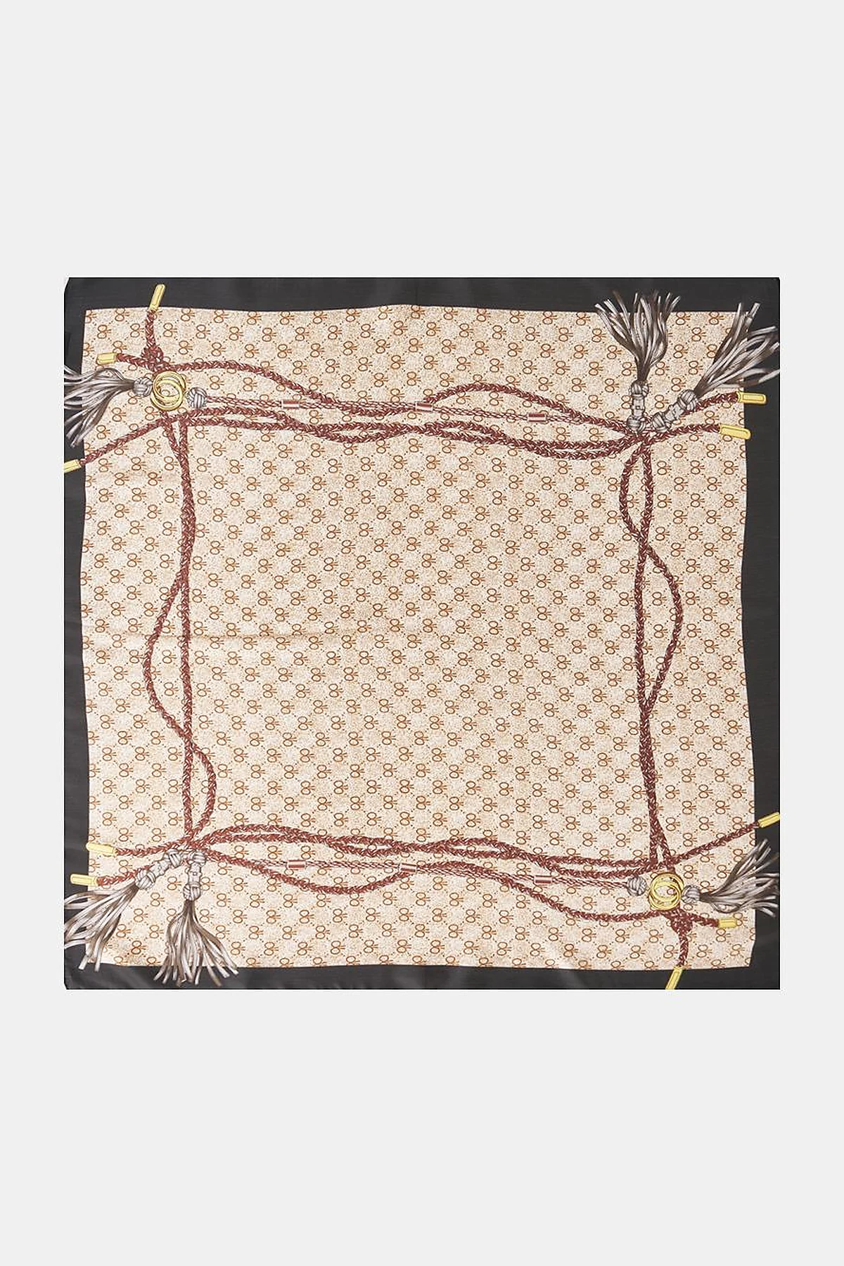 Ecru Rope Pattern Scarf