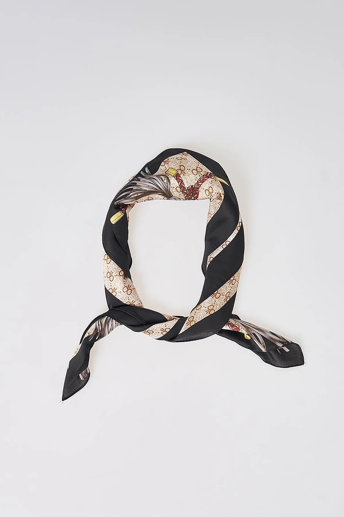 Ecru Rope Pattern Scarf