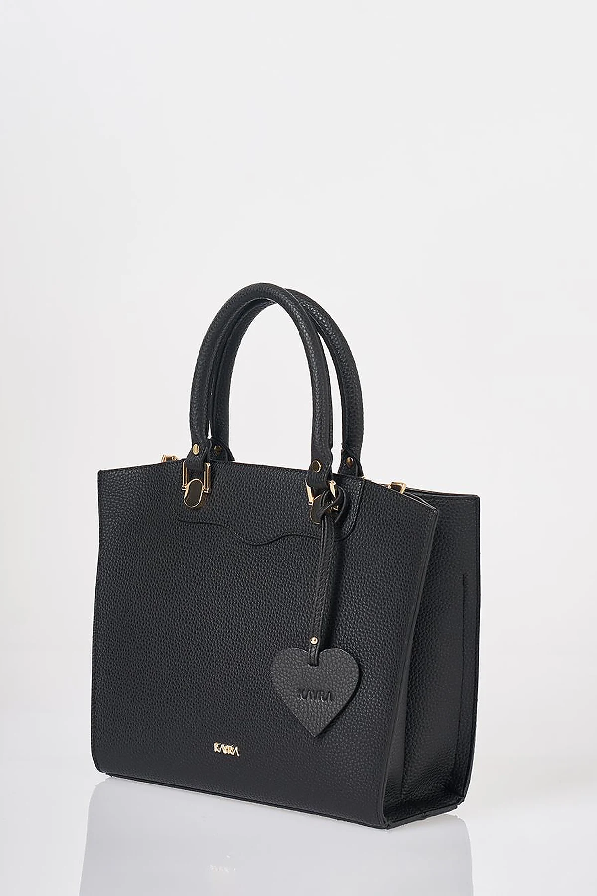 Accessory Detailed Tote Bag Black