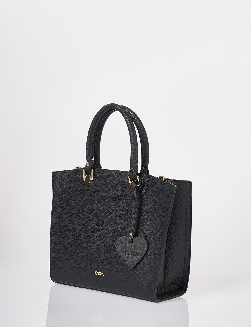 Accessory Detailed Tote Bag Black