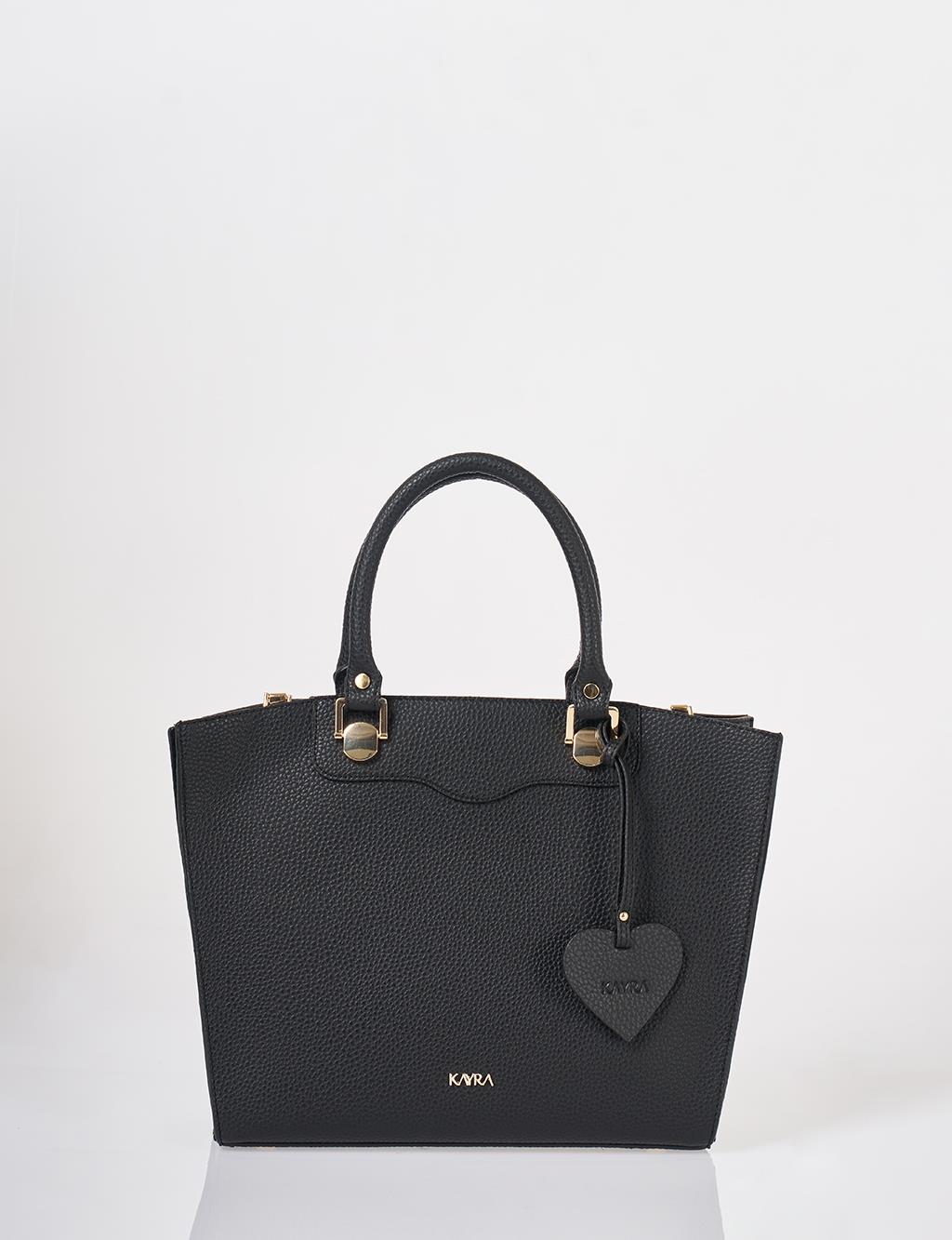 Accessory Detailed Tote Bag Black