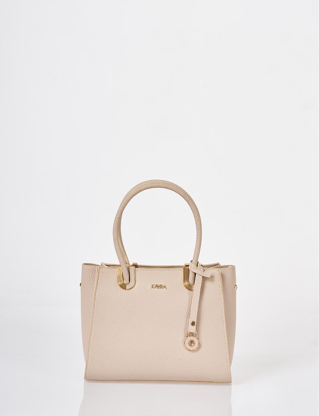Faux Leather Tote Bag Stone