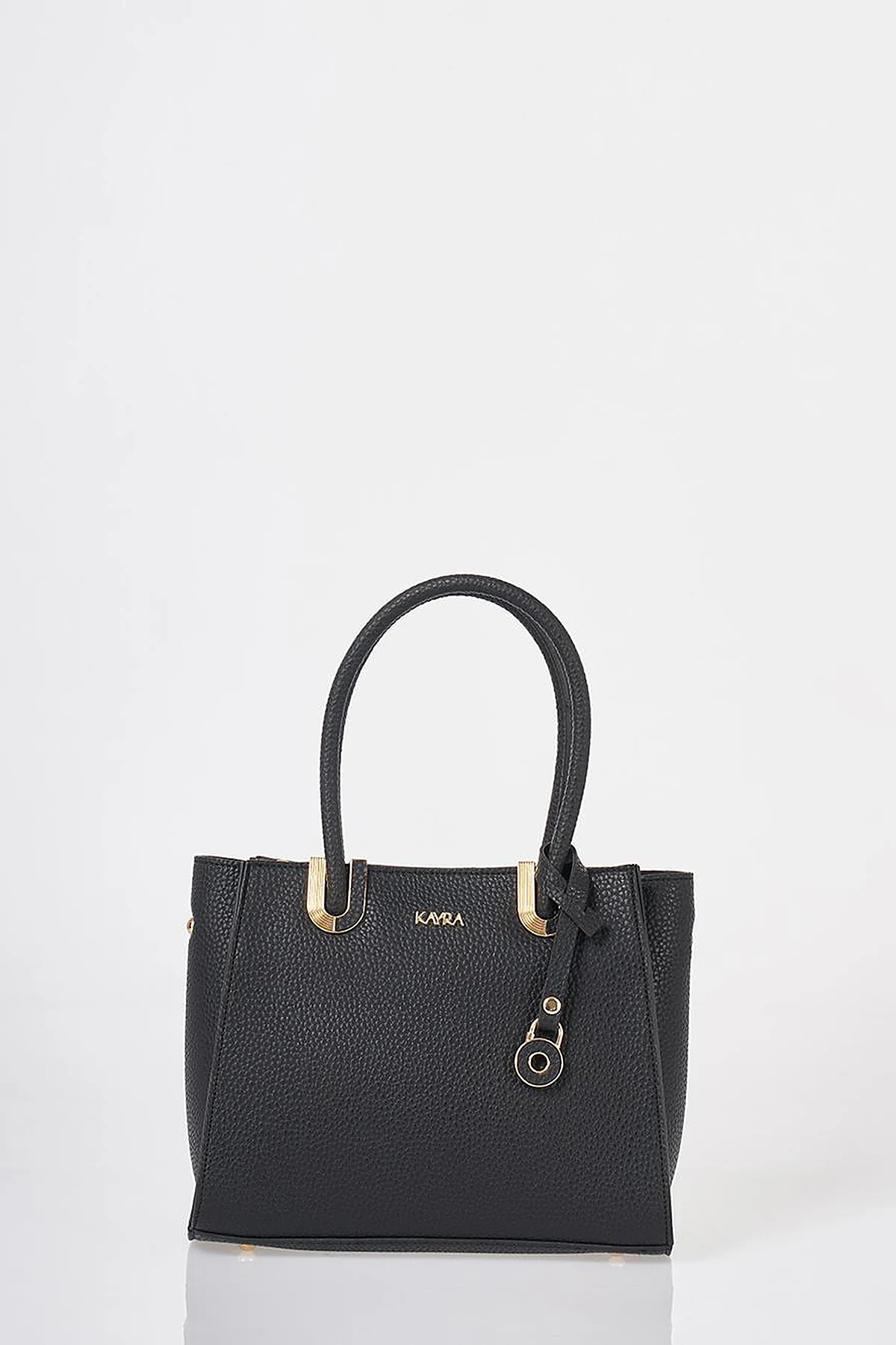 Buckle Detailed Tote Bag Black