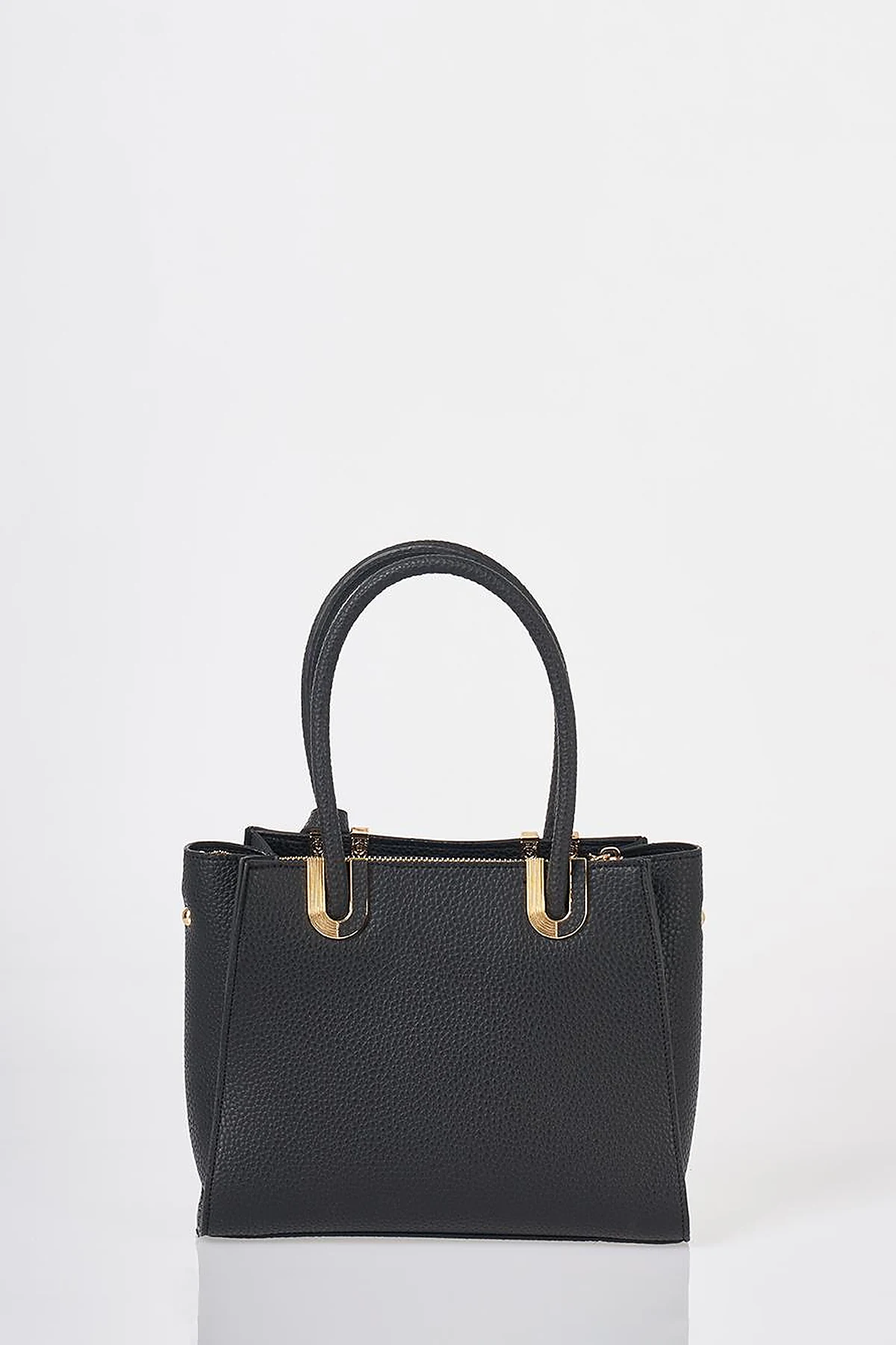 Buckle Detailed Tote Bag Black
