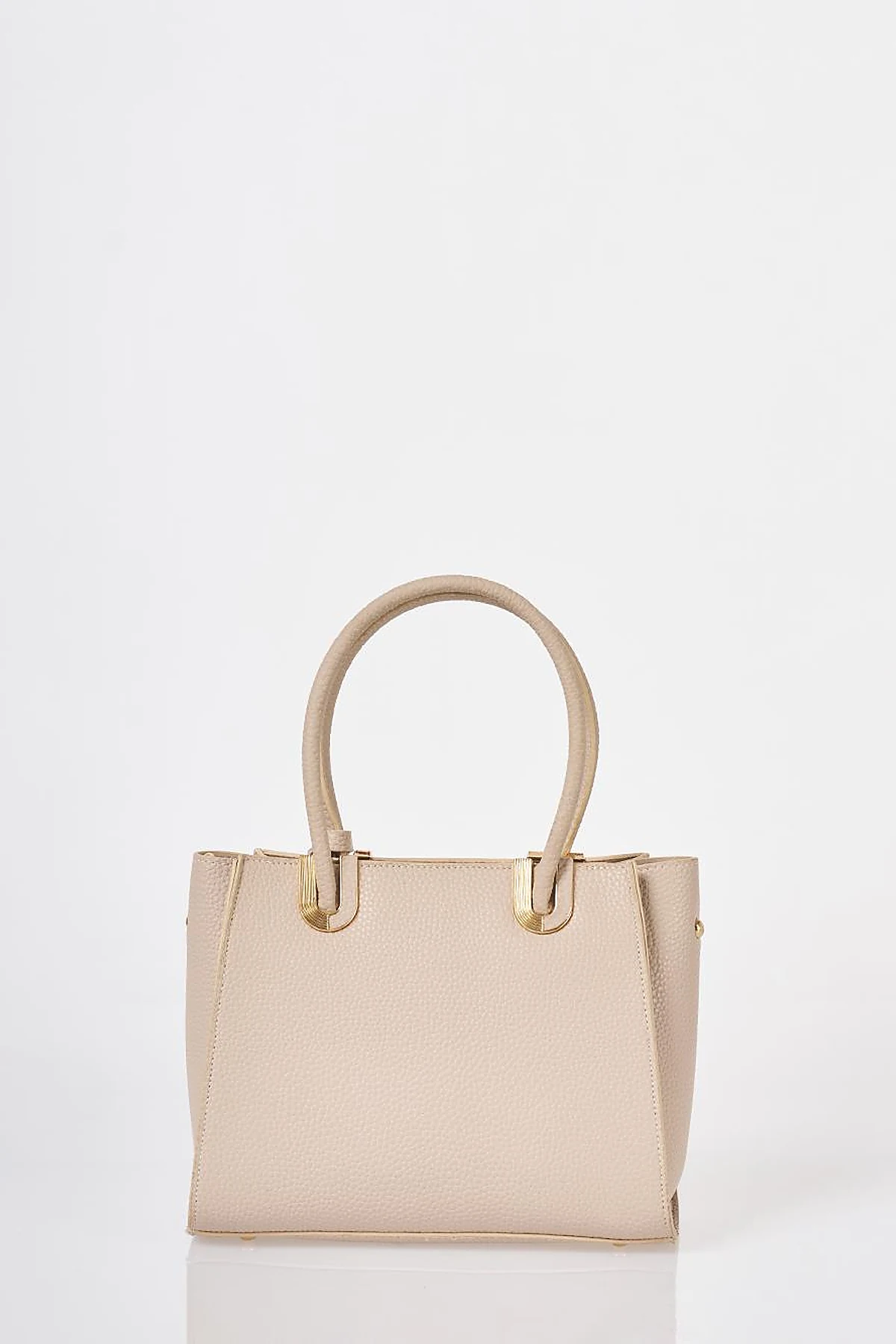 Buckle Detailed Tote Bag Stone