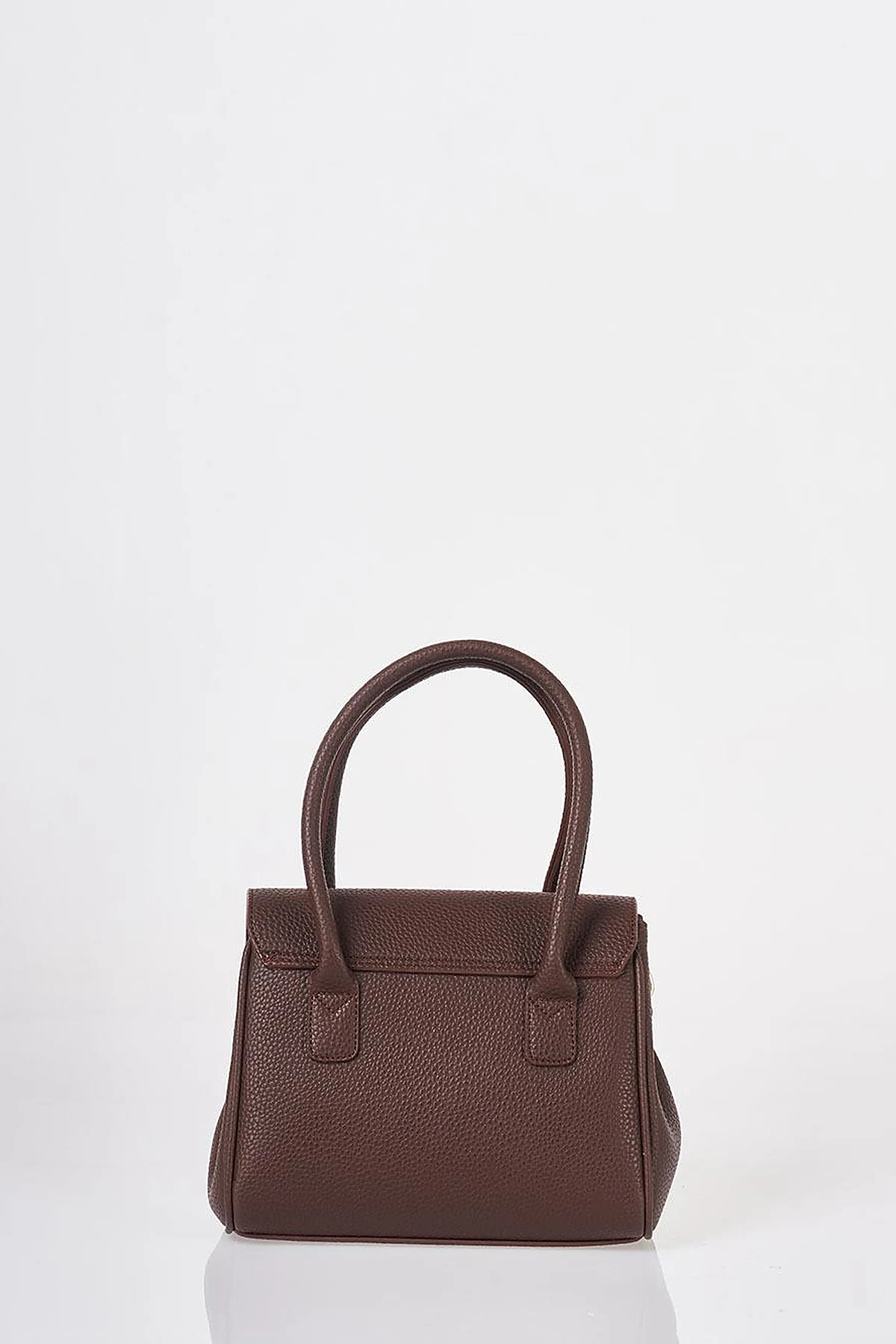 Scarf Detail Handbag Dark Brown