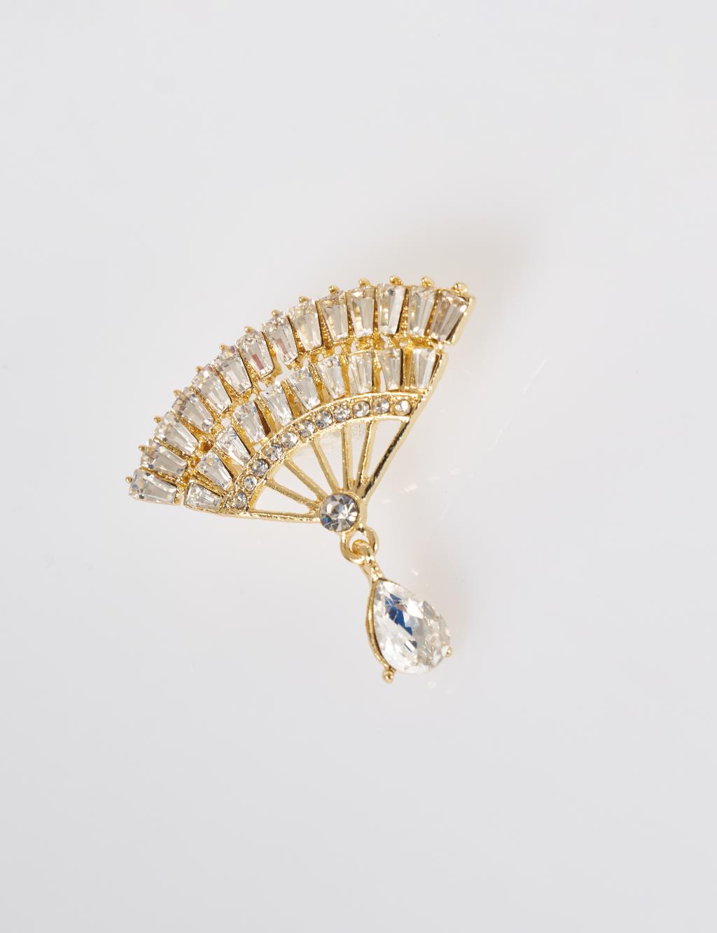 Minimal Figure Brooch Gold