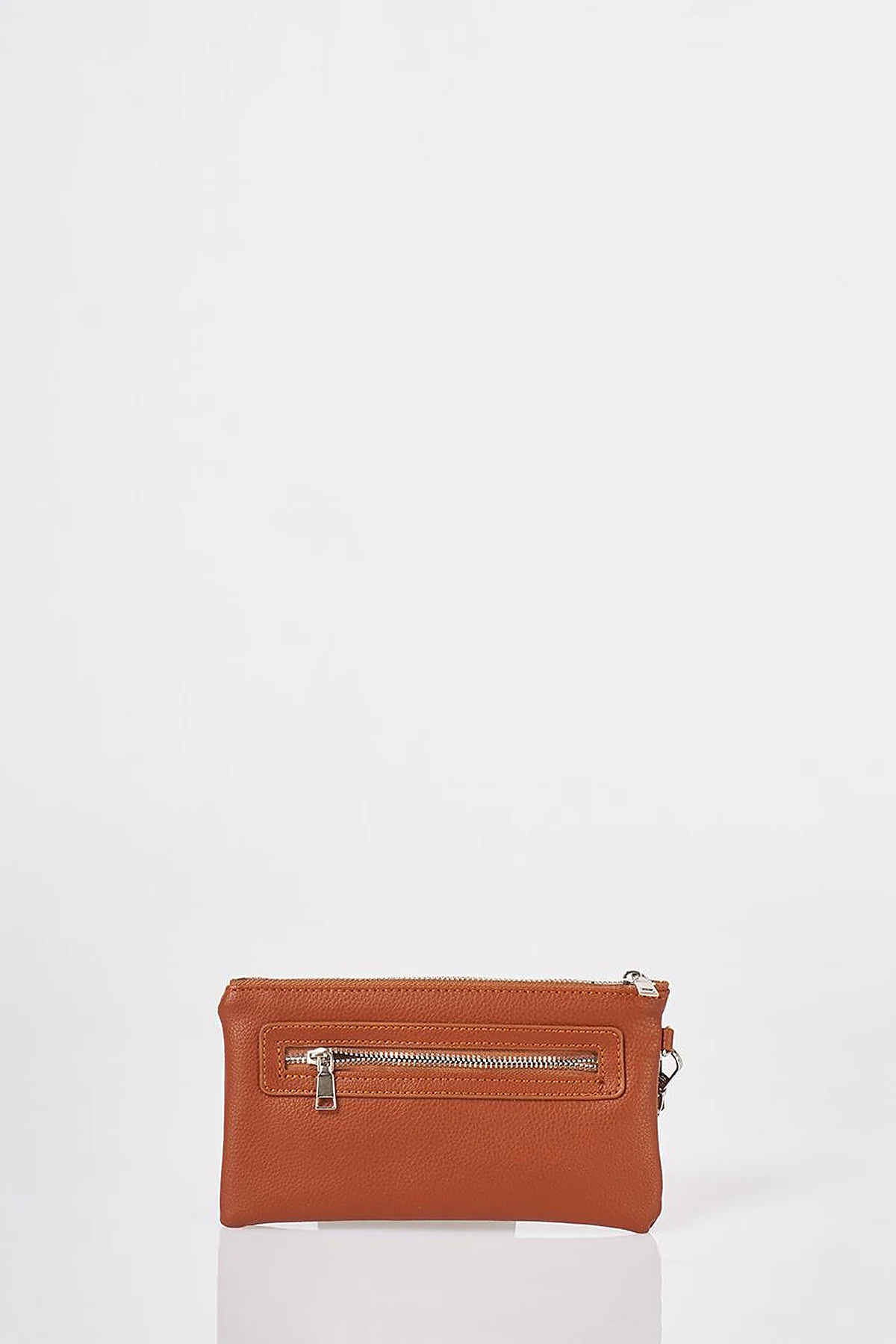 Snap Closure Long Wallet Tan