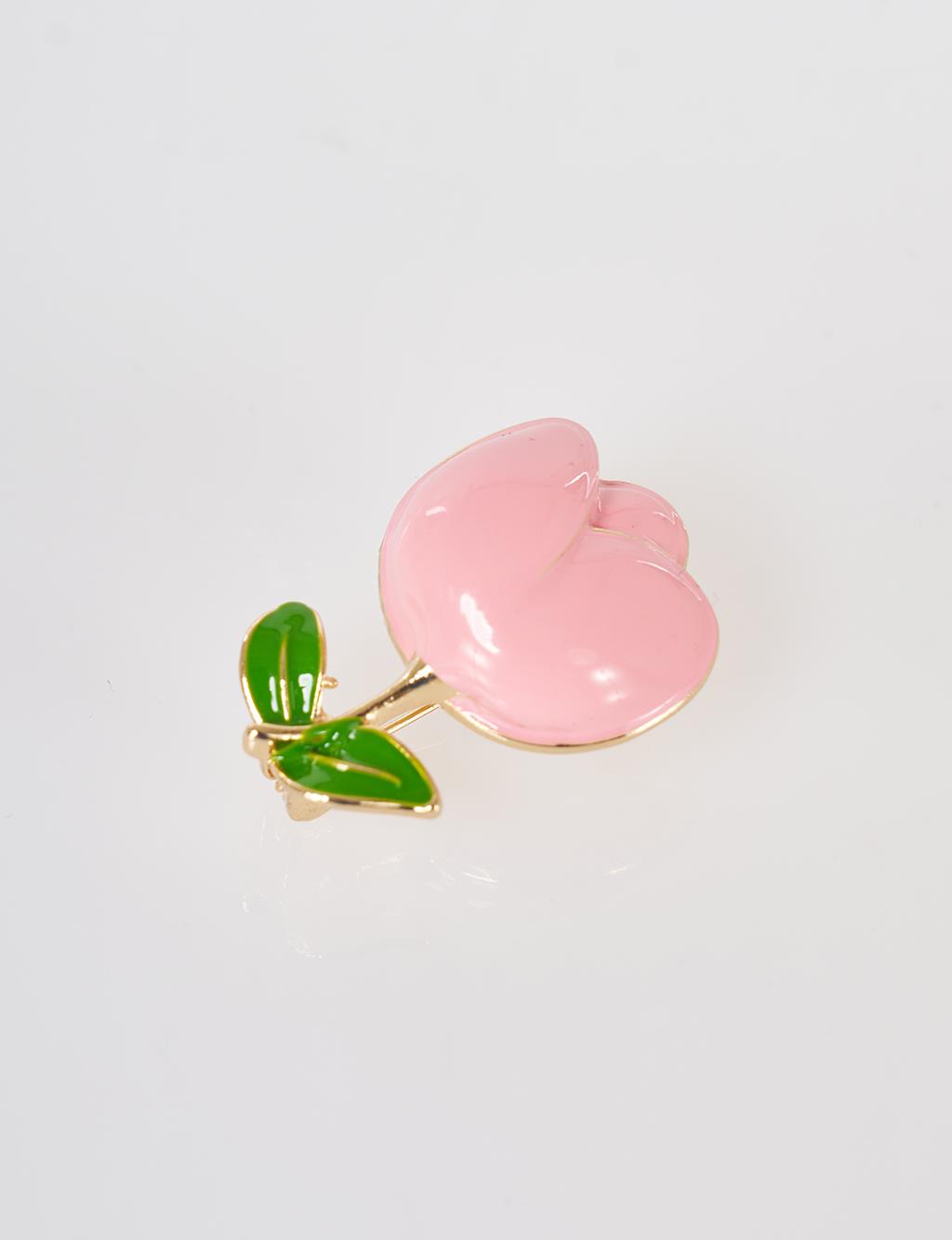 Tulip Figure Brooch Gold