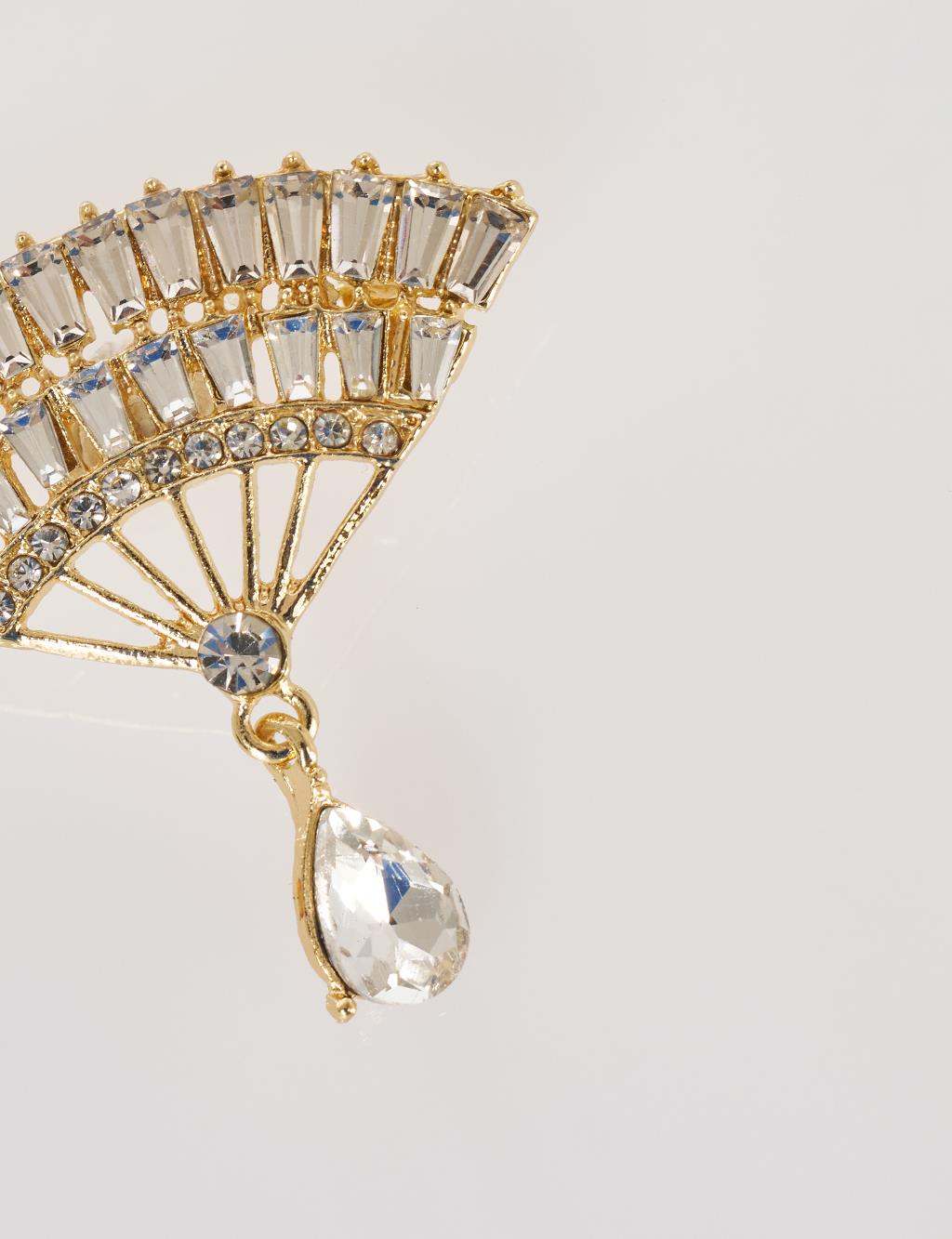Minimal Figure Brooch Gold