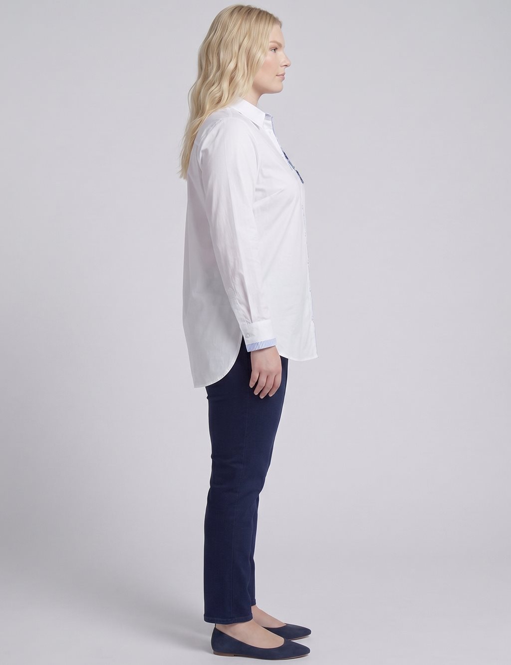 Embroidered Appliqué Cotton Tunic Optical White