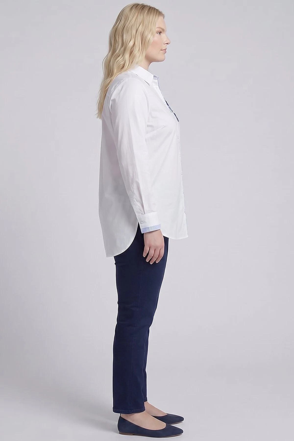 Embroidered Appliqué Cotton Tunic Optical White