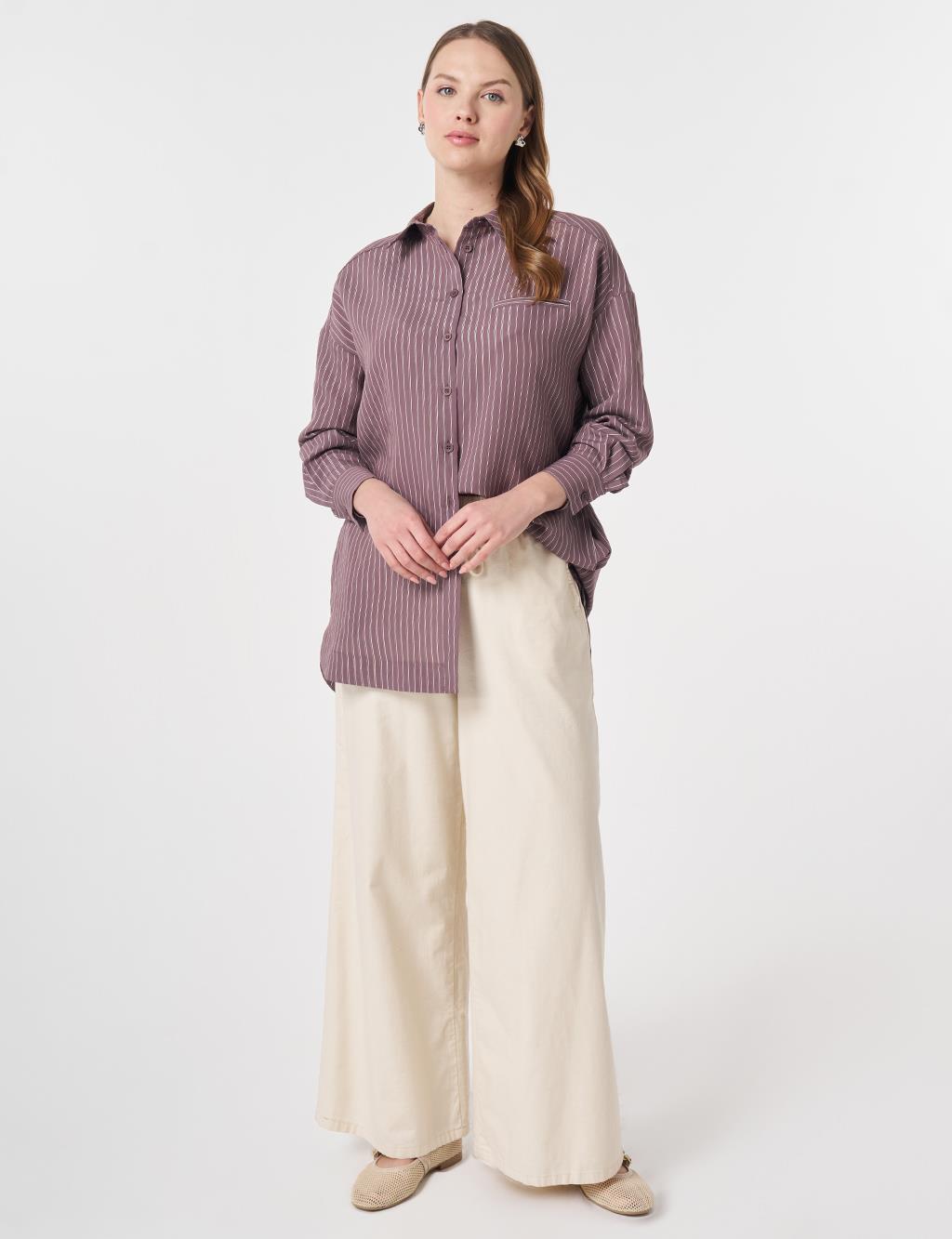 Welt Pocket Modal Tunic Cocoa Powder