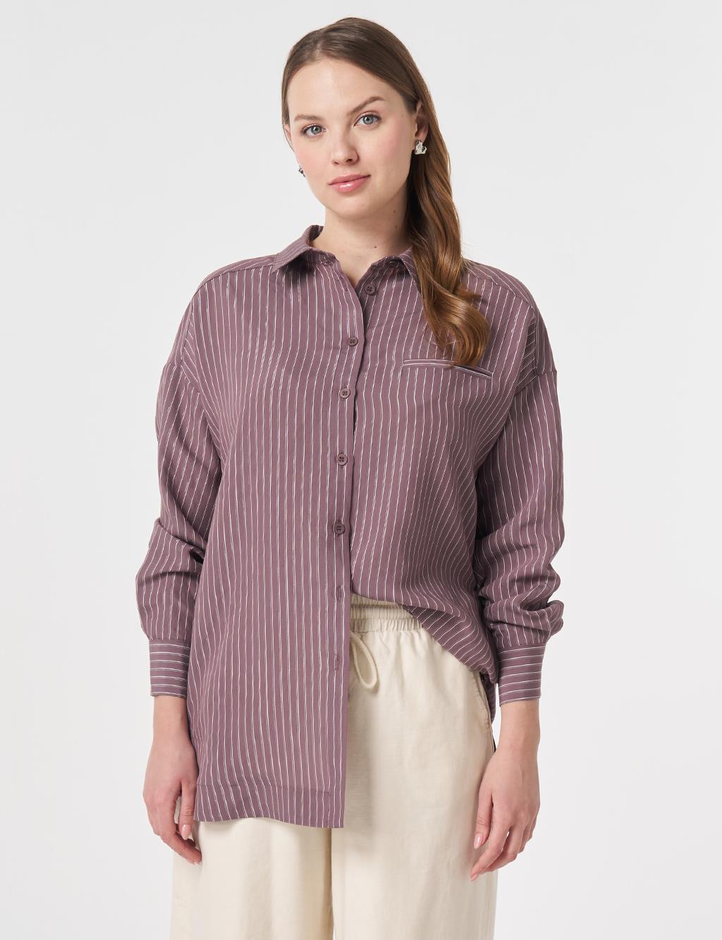 Welt Pocket Modal Tunic Cocoa Powder