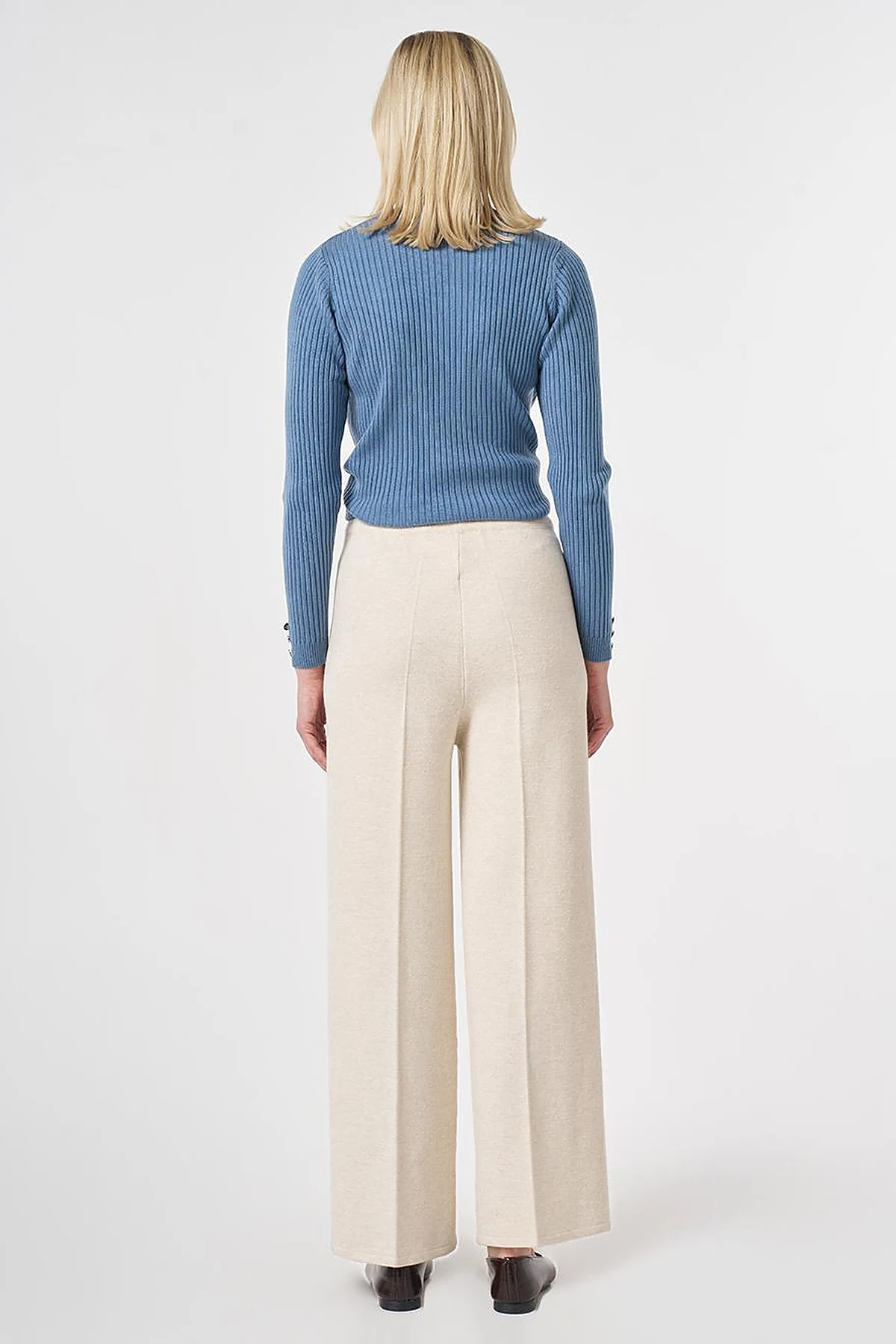 Ribbed Knit Pants Stone