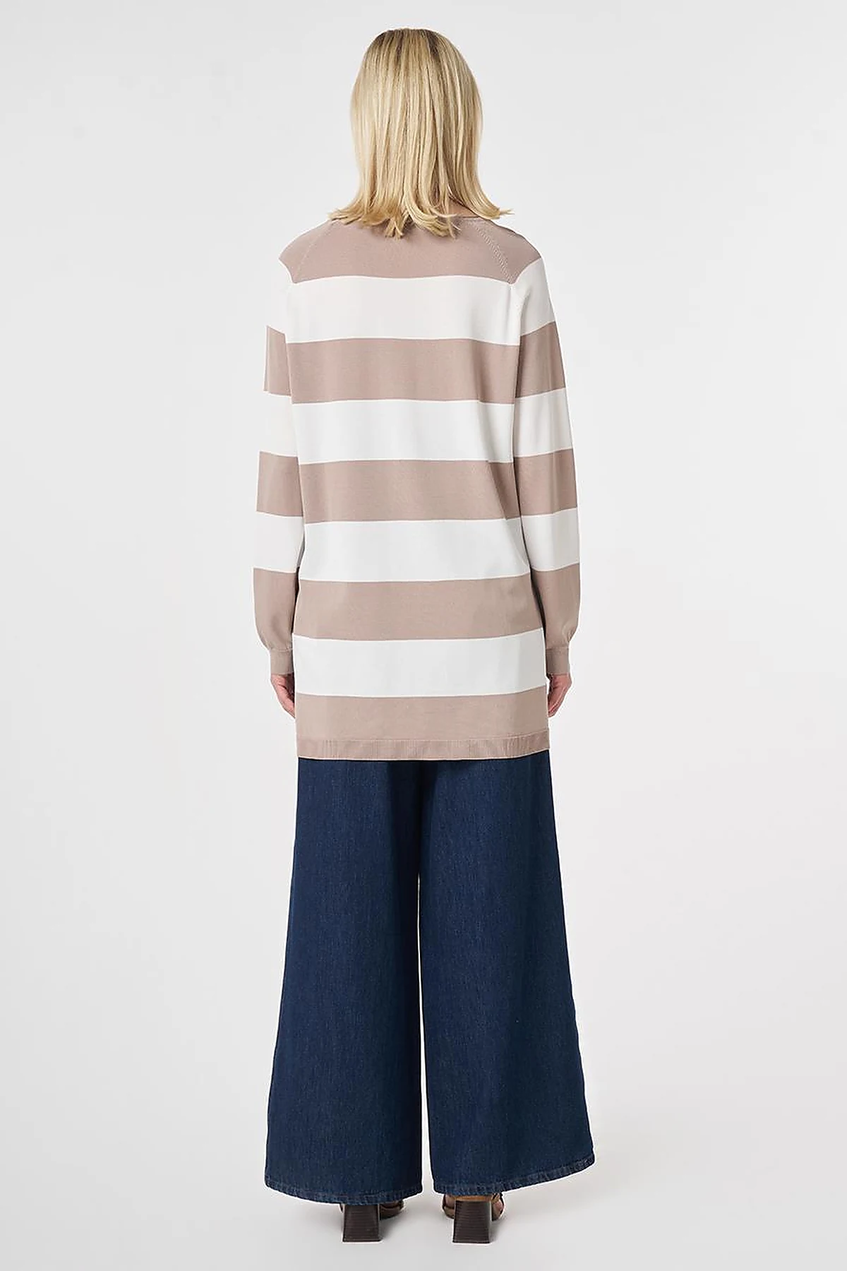 Striped Knit Tunic Mink