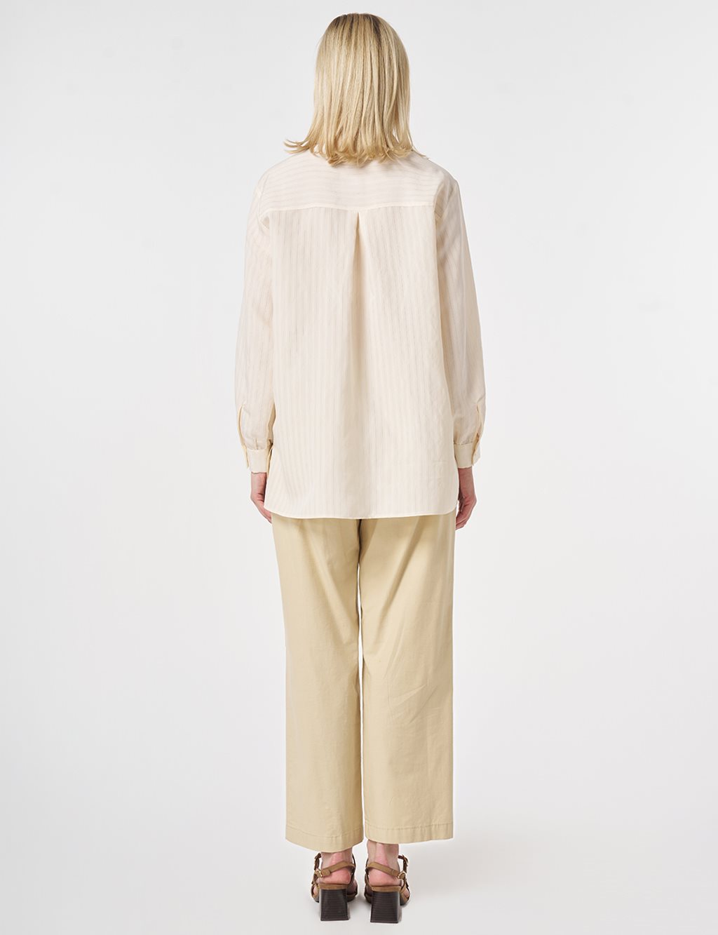 Embroidered Modal Tunic Cream
