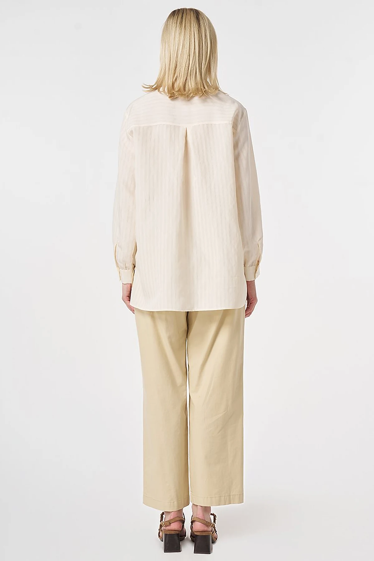 Embroidered Modal Tunic Cream