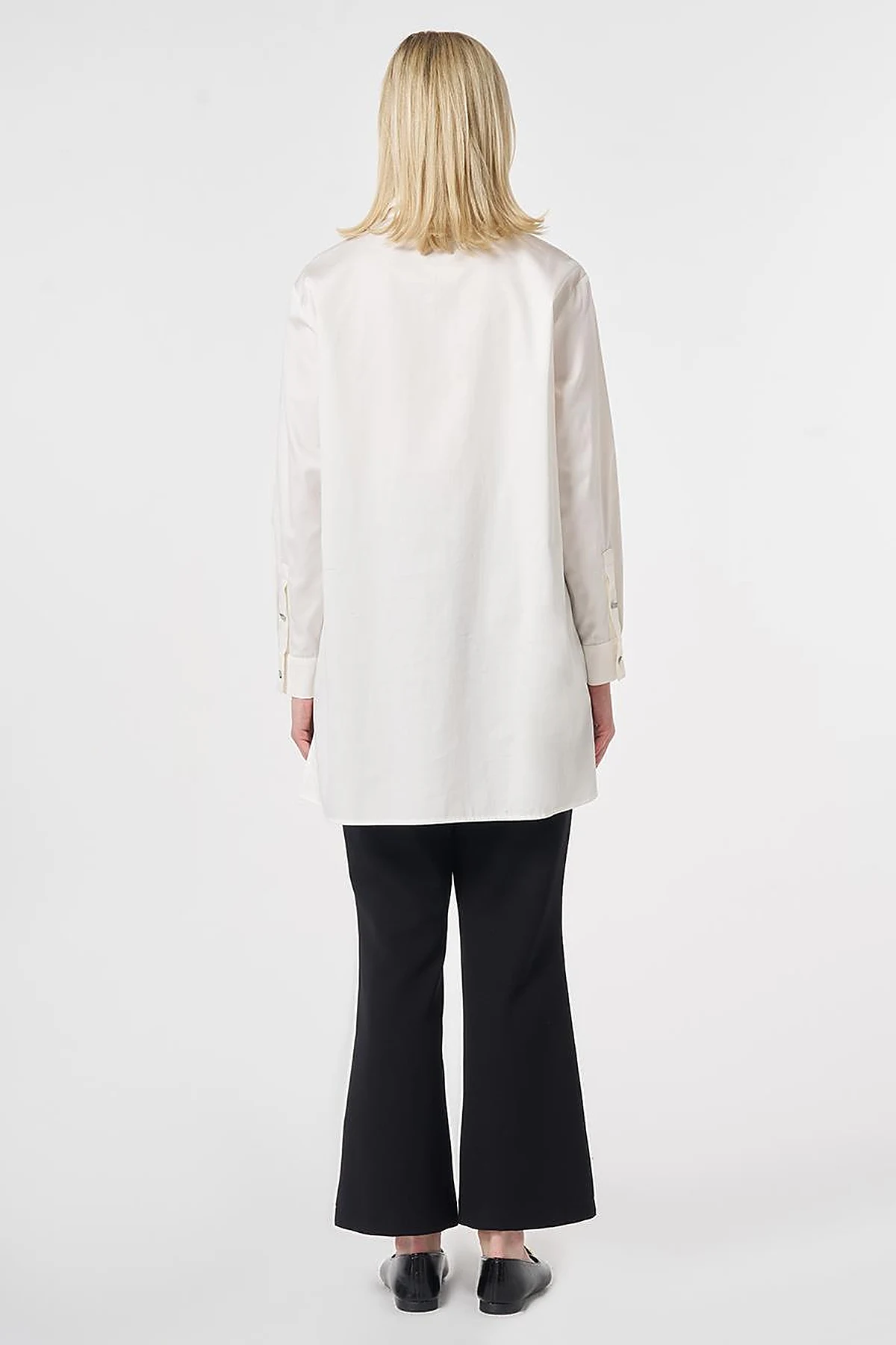100% Cotton Sequin Embellished Tunic Ecru