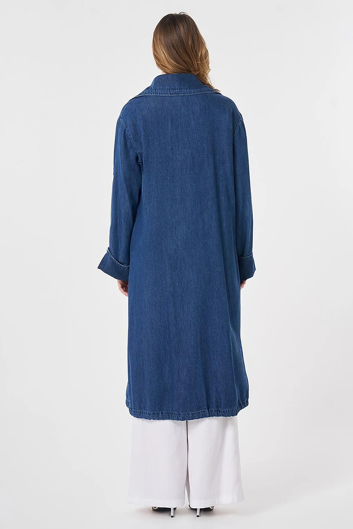 Chain Detail Denim Outerwear Indigo