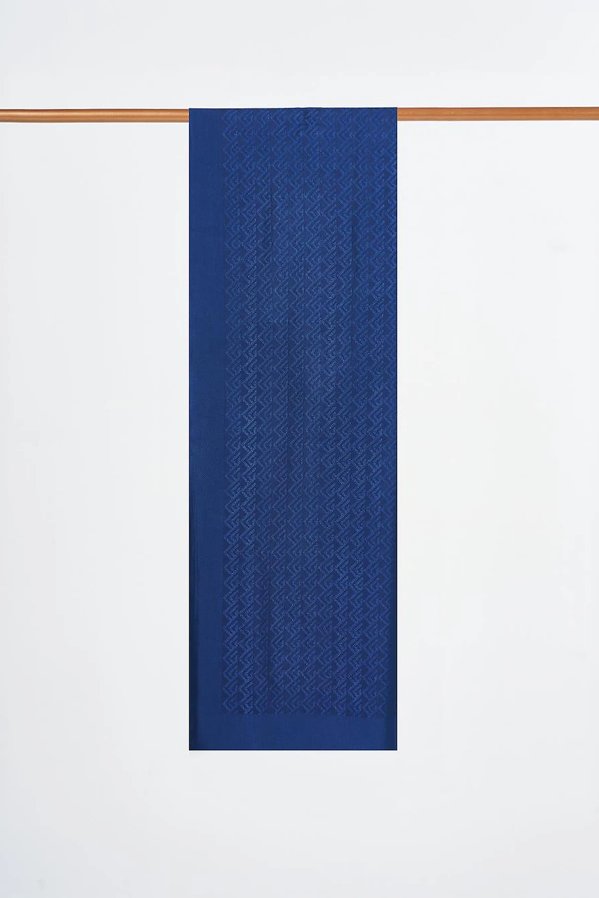 Patterned Lyocell Shawl Navy