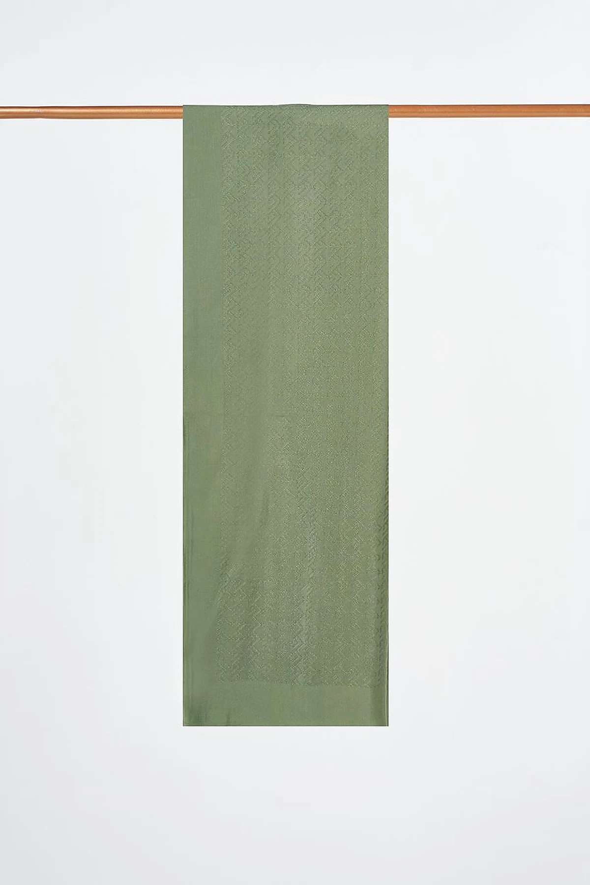 Patterned Lyocell Shawl Forest Green