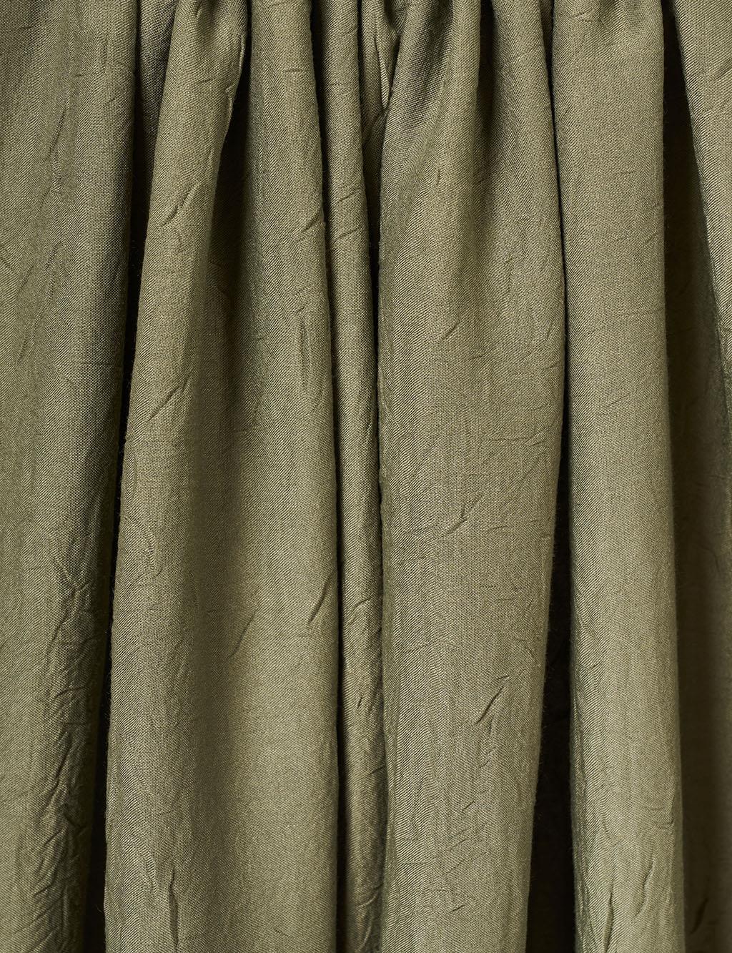 Crinkle Shawl Forest Green
