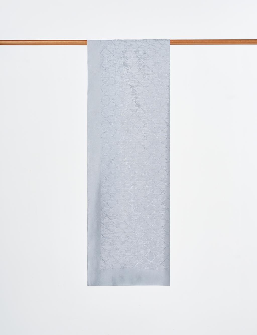 Patterned Cotton Shawl Gray