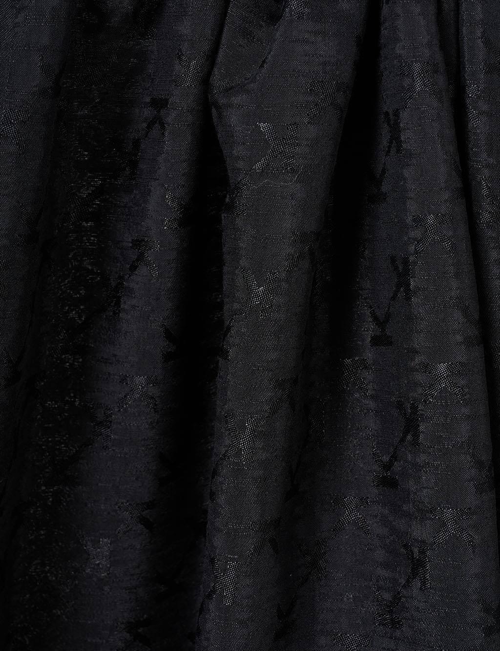Logo Detailed Cotton Shawl Black